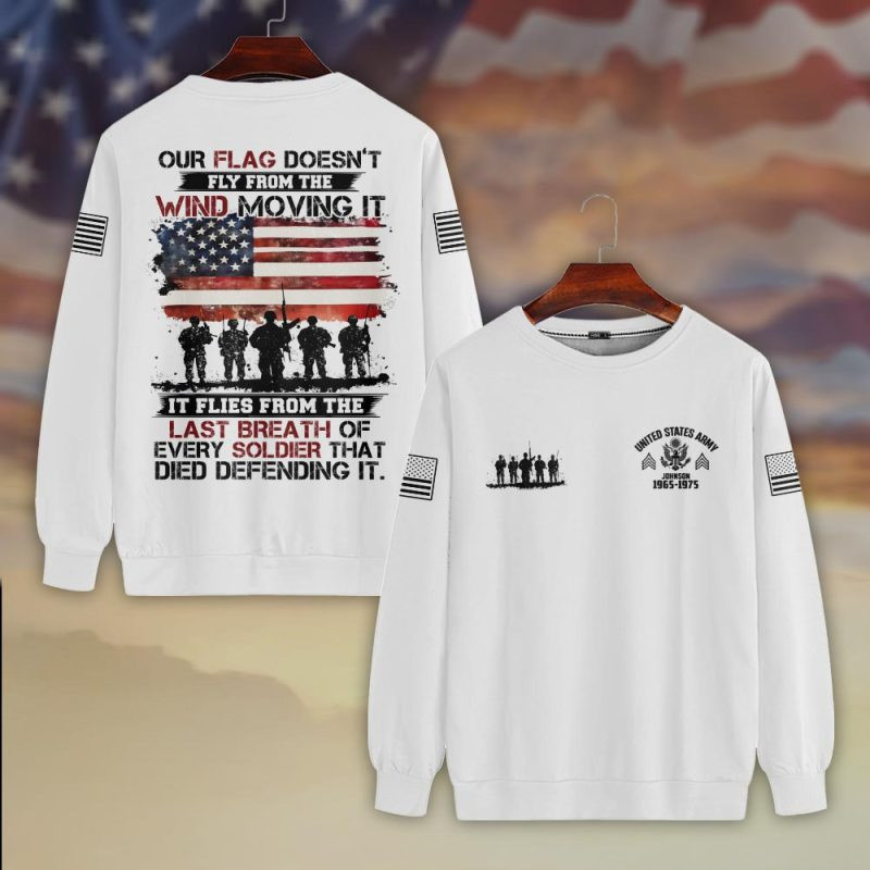 Premium Custom US Army Sweatshirt VPVC750361, Gifts For US Army Veteran, Gifts On Father’s Day, Veterans Day