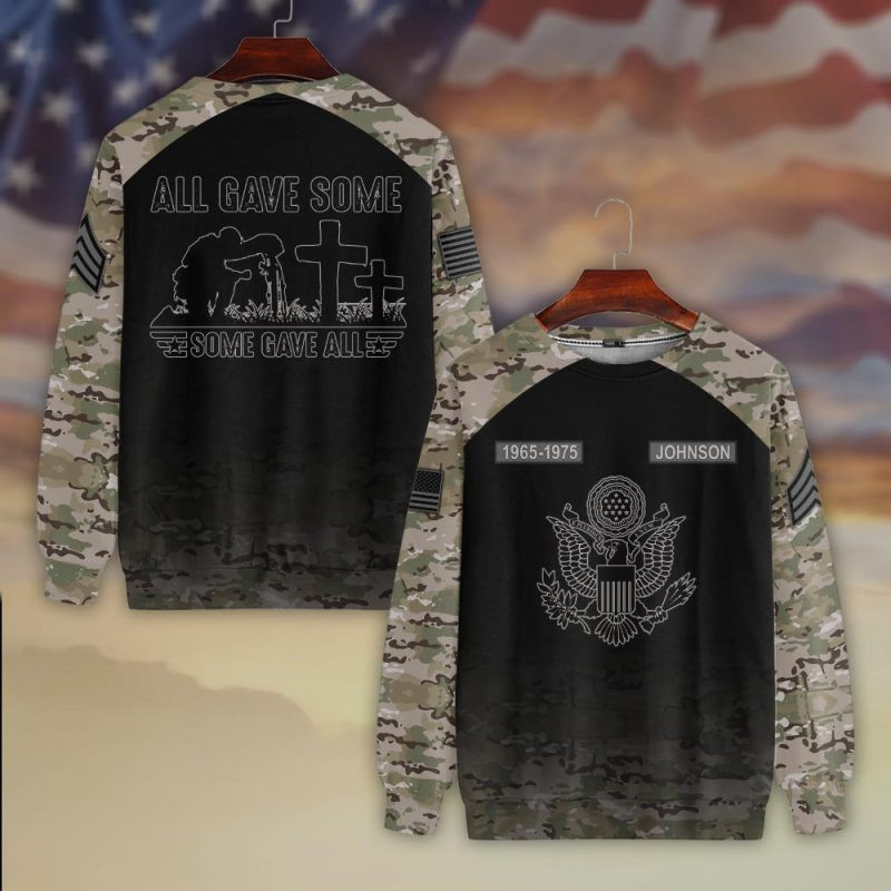 Premium Custom US Army Sweatshirt VPVC750362, Gifts For US Army Veteran, Gifts On Father’s Day, Veterans Day