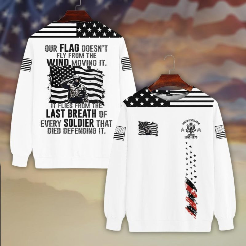 Premium Custom US Army Sweatshirt VPVC750366, Gifts For US Army Veteran, Gifts On Father’s Day, Veterans Day