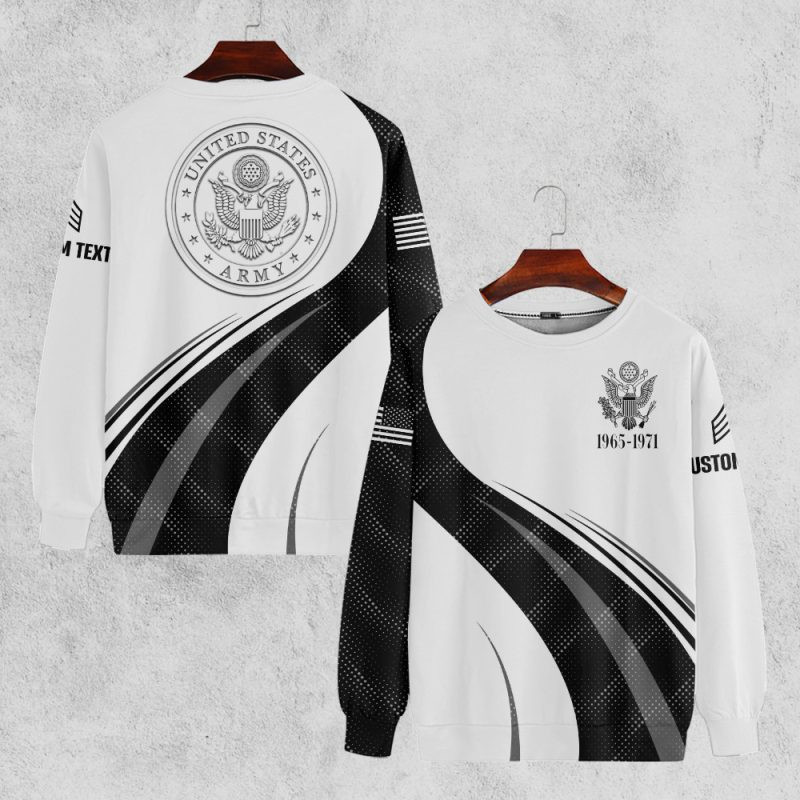 Premium Custom US Army Sweatshirt VPVC750378, Gifts For US Army Veteran, Gifts On Father’s Day, Veterans Day