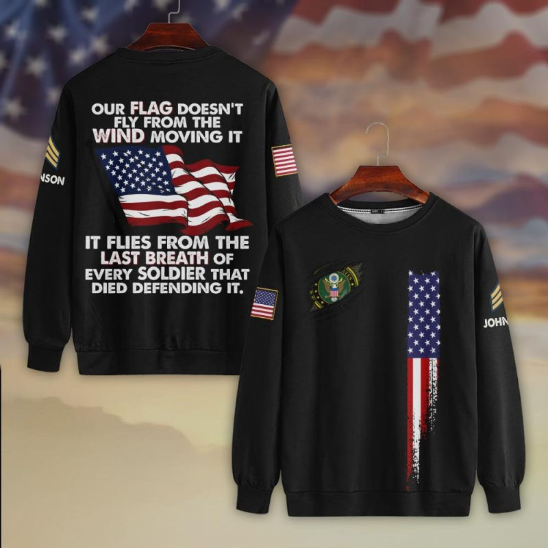 Premium Custom US Army Sweatshirt VPVC750426, Gifts For US Army Veteran, Gifts On Father’s Day, Veterans Day