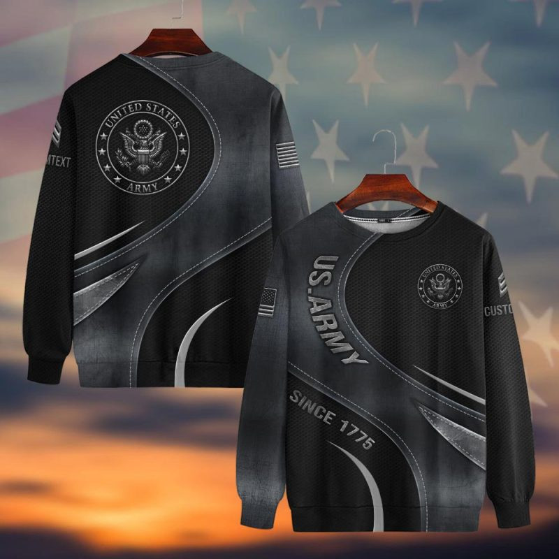 Premium Custom US Army Sweatshirt VPVC750444, Gifts For US Army Veteran, Gifts On Father’s Day, Veterans Day