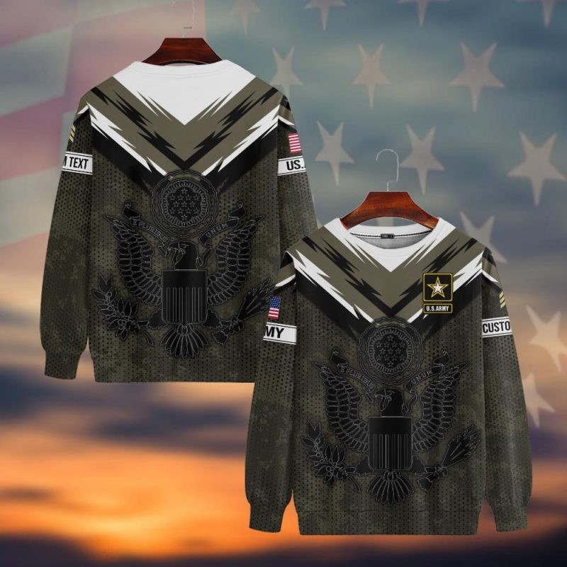 Premium Custom US Army Sweatshirt VPVC750451, Gifts For US Army Veteran, Gifts On Father’s Day, Veterans Day