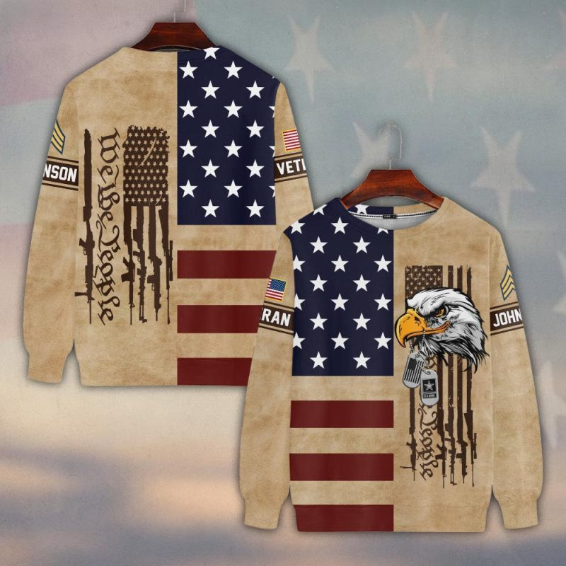 Premium Custom US Army Sweatshirt VPVC750475, Gifts For US Army Veteran, Gifts On Father’s Day, Veterans Day