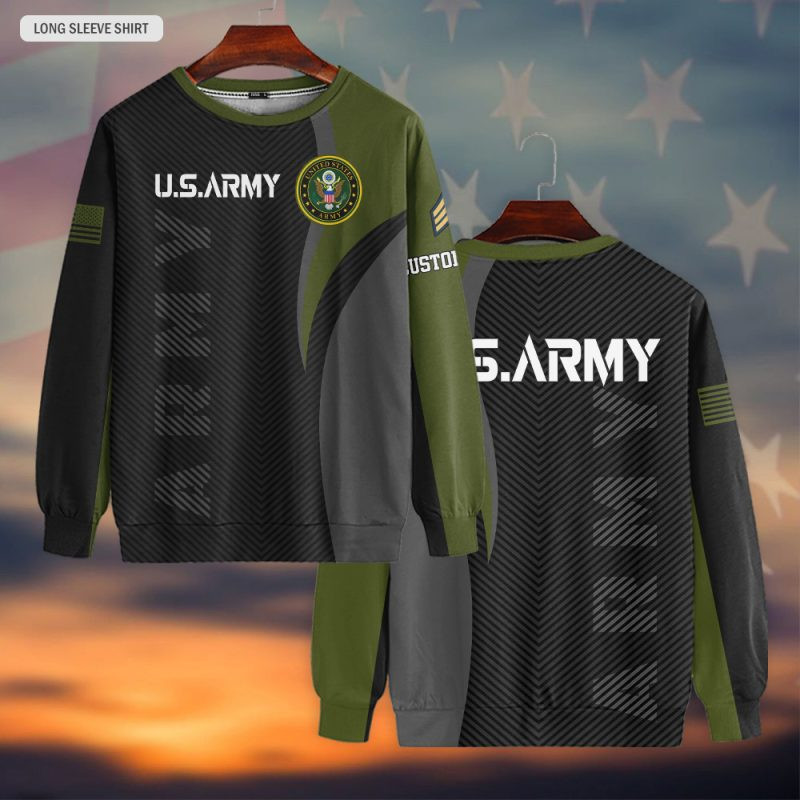 Premium Custom US Army Sweatshirt VPVC750479, Gifts For US Army Veteran, Gifts On Father’s Day, Veterans Day