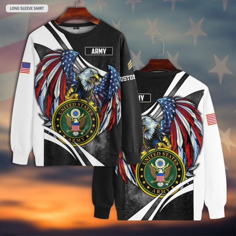 Premium Custom US Army Sweatshirt VPVC750482, Gifts For US Army Veteran, Gifts On Father’s Day, Veterans Day