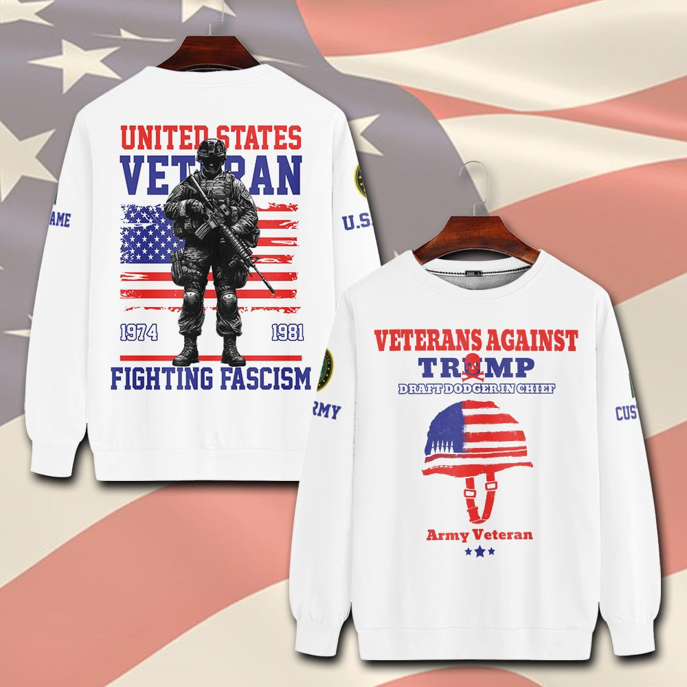 Premium Custom US Army Sweatshirt VPVC750493, Gifts For US Army Veteran, Gifts On Father’s Day, Veterans Day