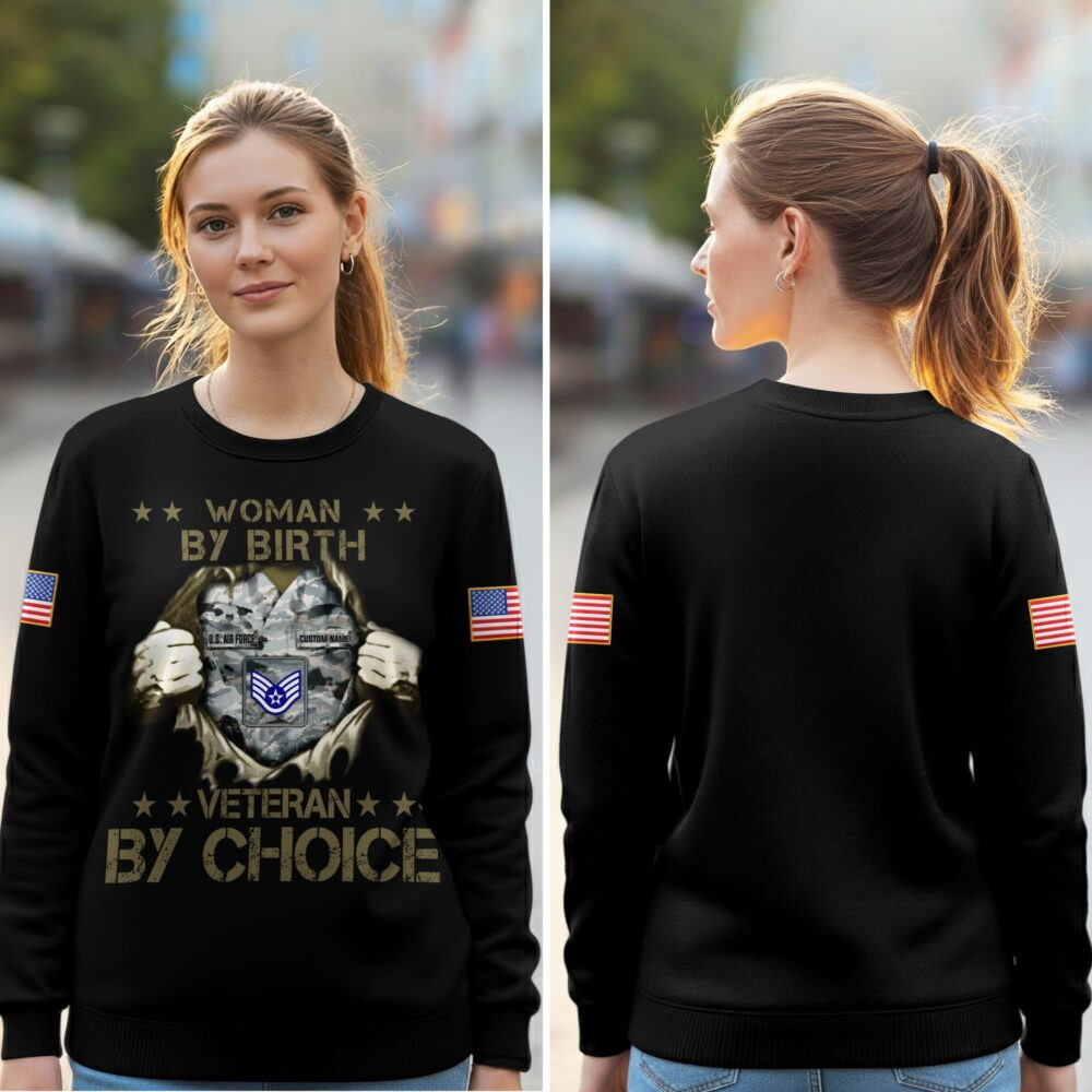 Premium Custom USAF Sweatshirt VPVC750554, Gifts For US Air Force Veteran, Gifts On Father’s Day, Veterans Day