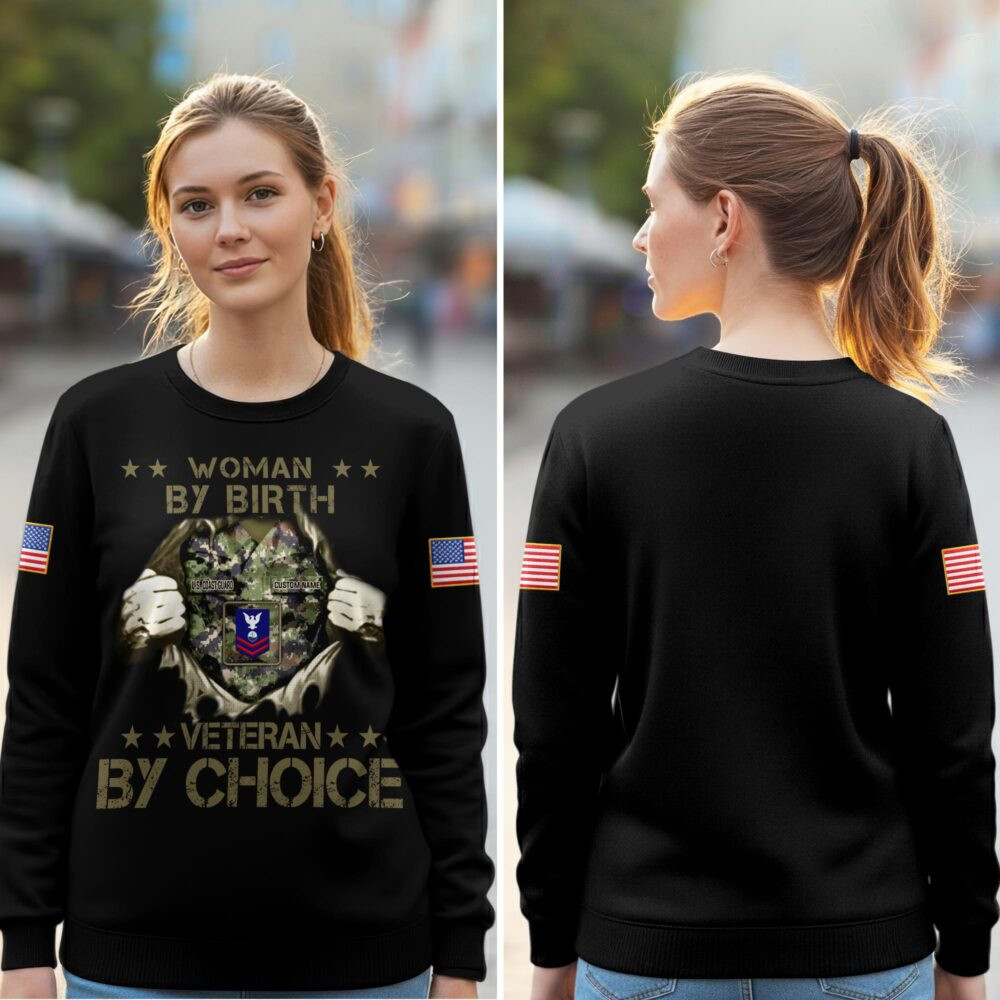 Premium Custom USCG Sweatshirt VPVC750567, Gifts For Coast Guard Veteran, Gifts On Father’s Day, Veterans Day