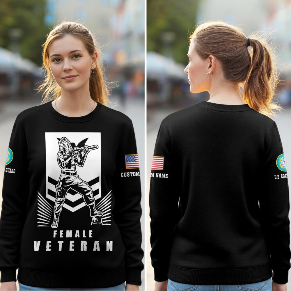 Premium Custom USCG Sweatshirt VPVC750571, Gifts For Coast Guard Veteran, Gifts On Father’s Day, Veterans Day