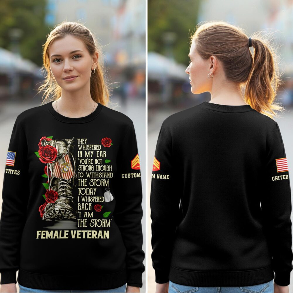 Premium Custom USMC Sweatshirt VPVC750619, Gifts For Marine Veteran, Gifts On Father’s Day, Veterans Day