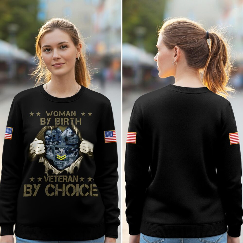 Premium Custom US Navy Sweatshirt VPVC750646, Gifts For Navy Veteran, Gifts On Father’s Day, Veterans Day
