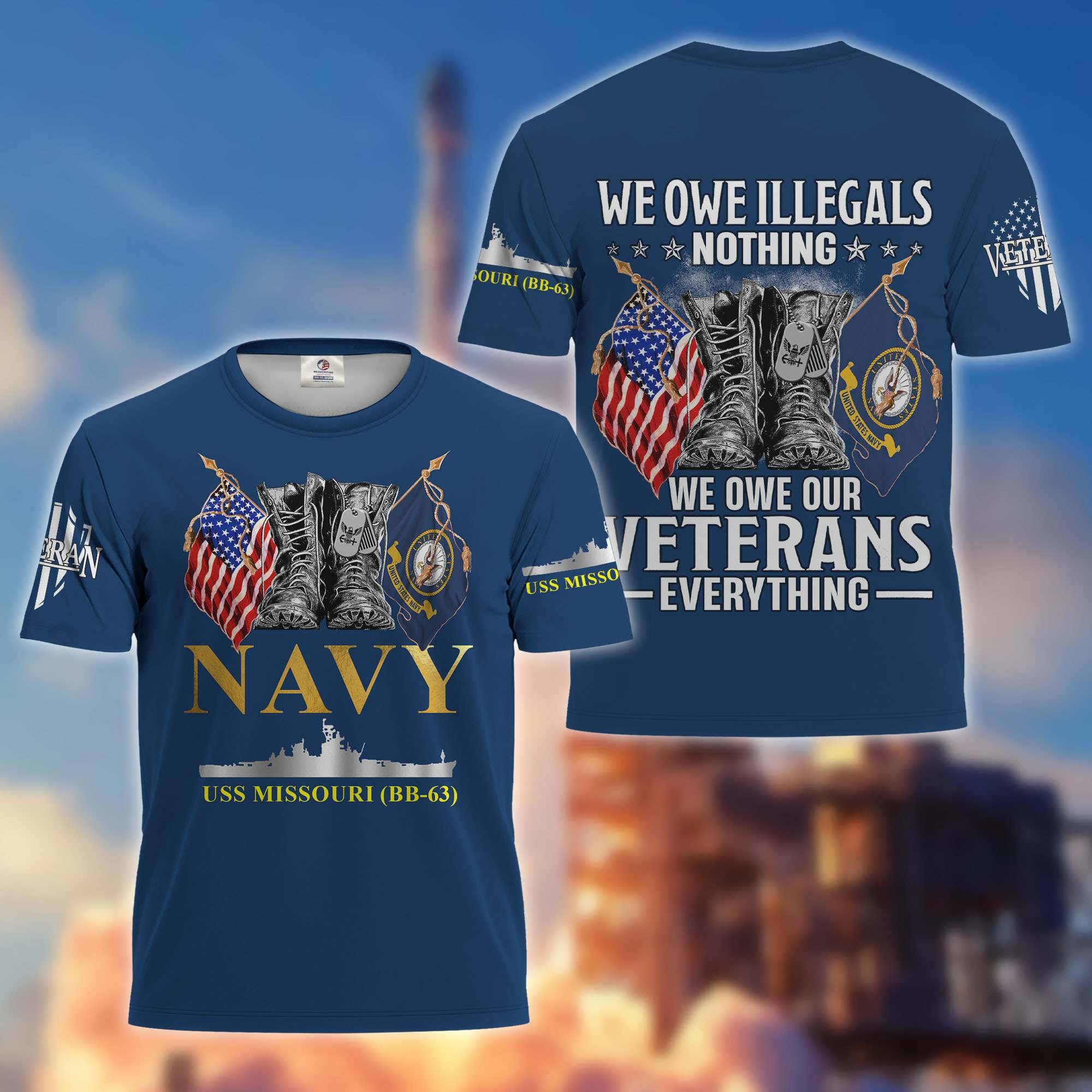 Premium Custom US Navy T-Shirt CPVC171210