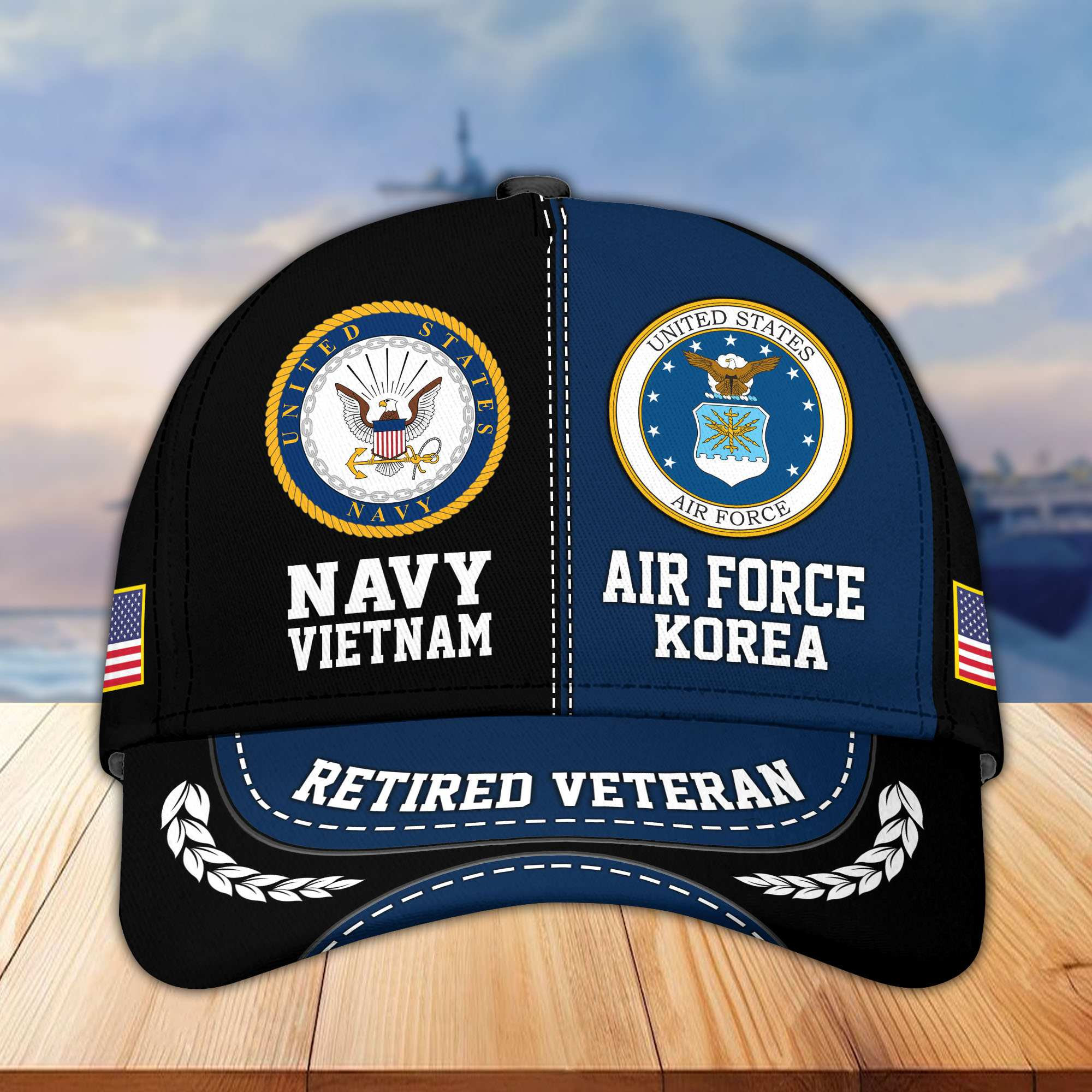 Premium US Navy – USAF Retired Veteran Cap CPVC181210
