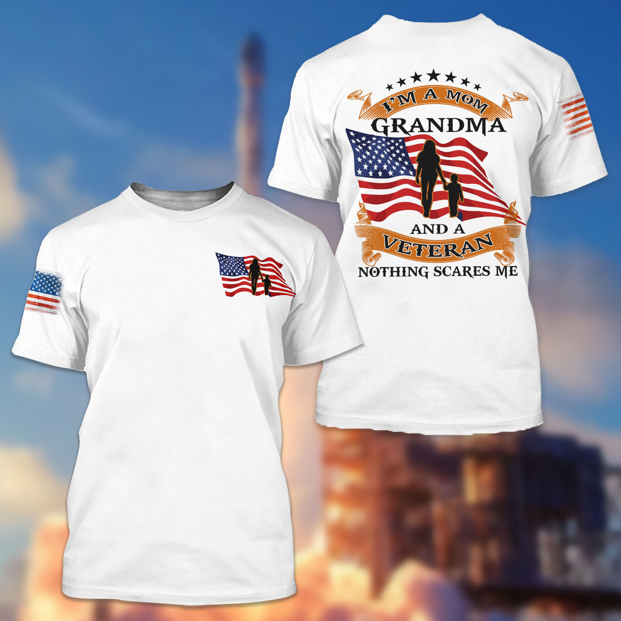 Premium US Veteran T-Shirt For Mom, For Grandma CPVC231210
