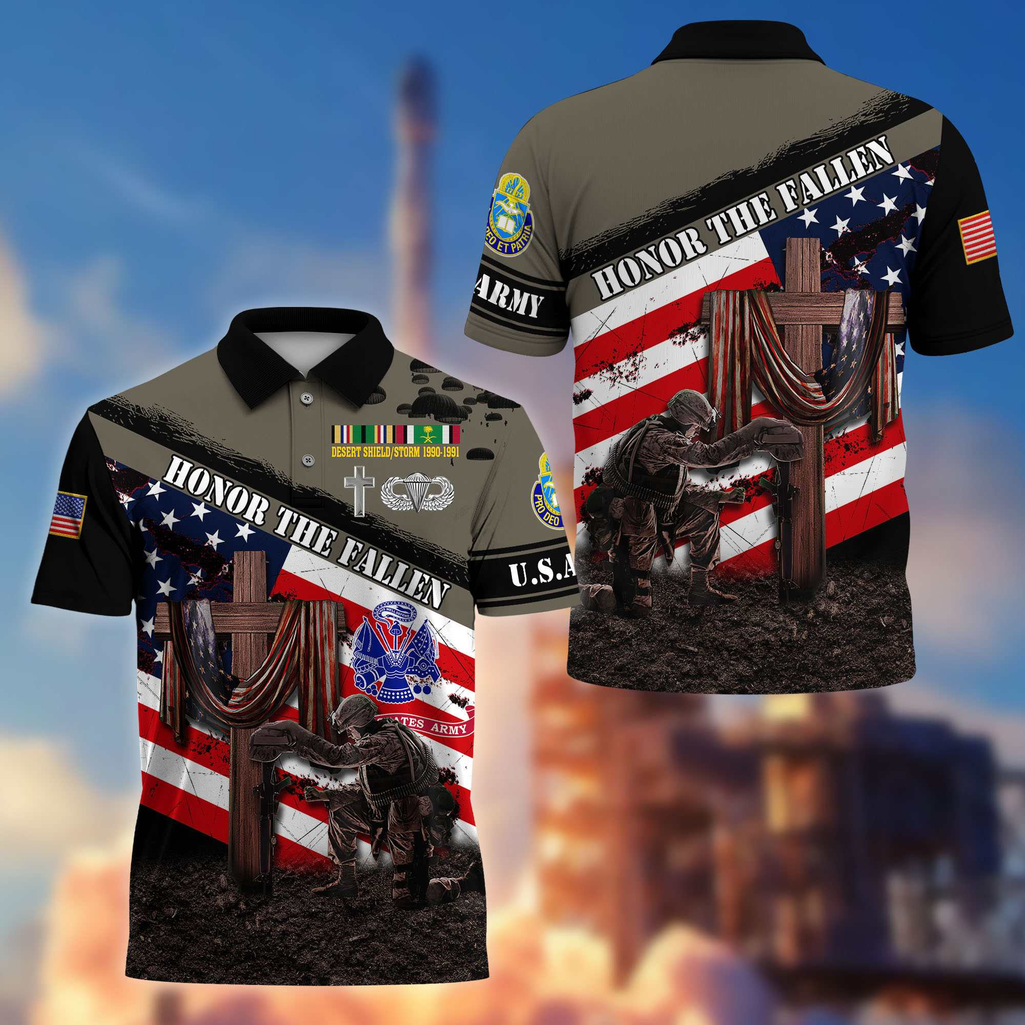 Premium United States Army Veteran Polo And Hawaii Shirt CPVC251210