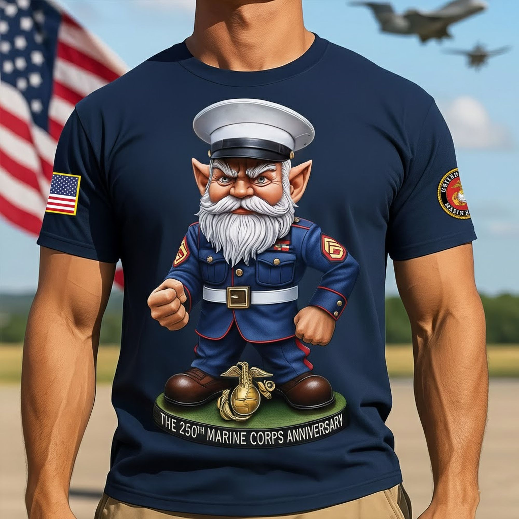 Premium USMC T-Shirt VPVC930139, 250th Anniversary Marine Corps Shirt, Gifts For Marine Veteran, Gifts On Father’s Day, Veterans Day