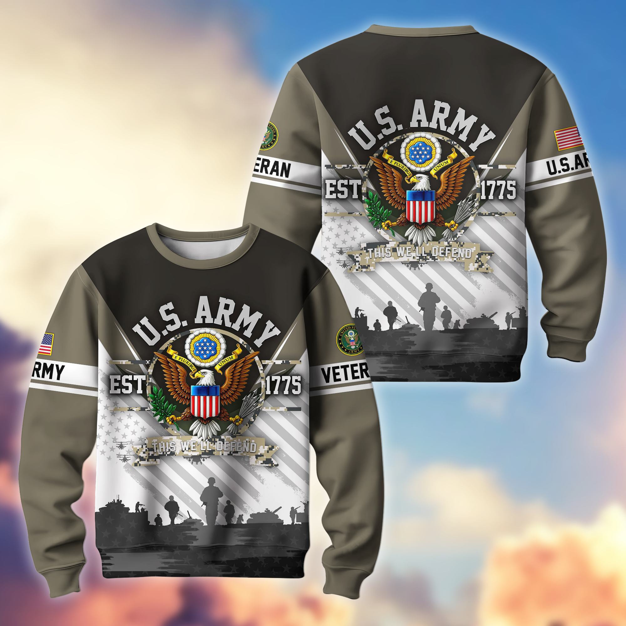 Premium US Veterans Sweatshirt CPHN171113, Gifts For US Veterans, Gifts On Father’s Day, Veterans Day