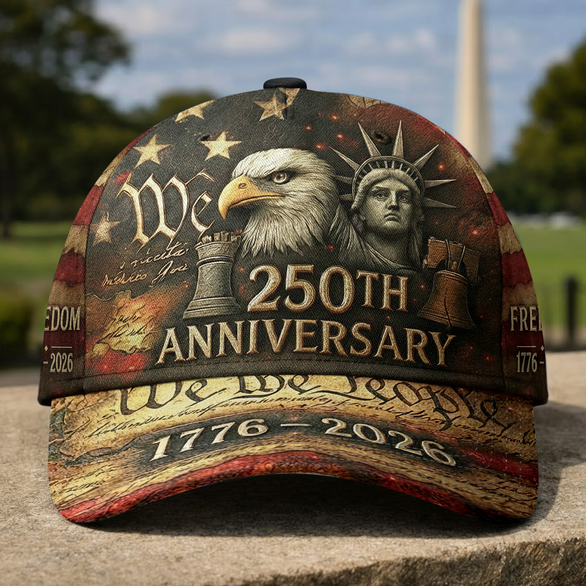 Premium America 250th Anniversary Hat VPVC020030, America 250th Cap, America 250th Birthday, Best Gifts On Independence Day, Veterans Day