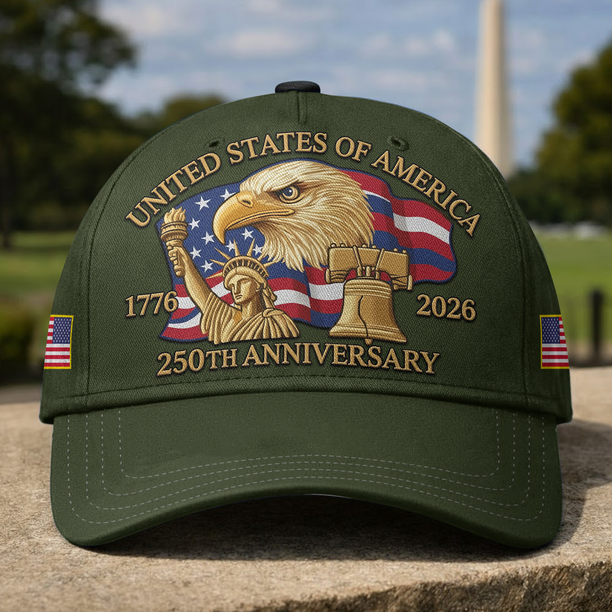 Premium America 250th Anniversary Hat VPVC020050, America 250th Cap, America 250th Birthday, Best Gifts On Independence Day, Veterans Day