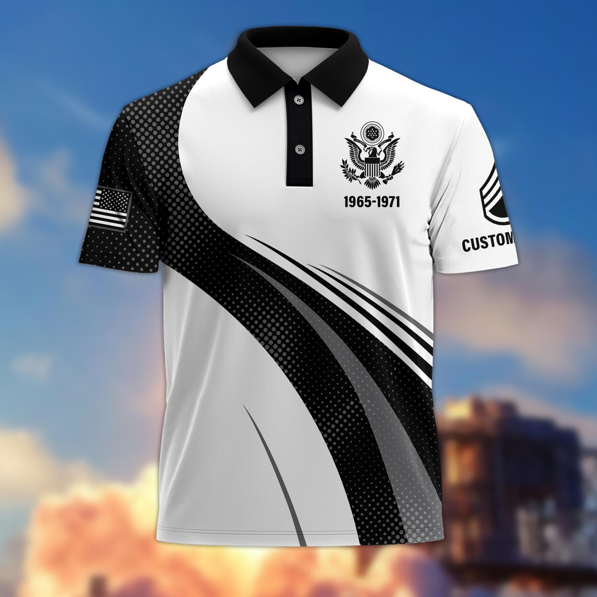 Premium US Veterans Polo Shirt CPVC030201, Gifts For US Veterans, Gifts On Father’s Day, Veterans Day