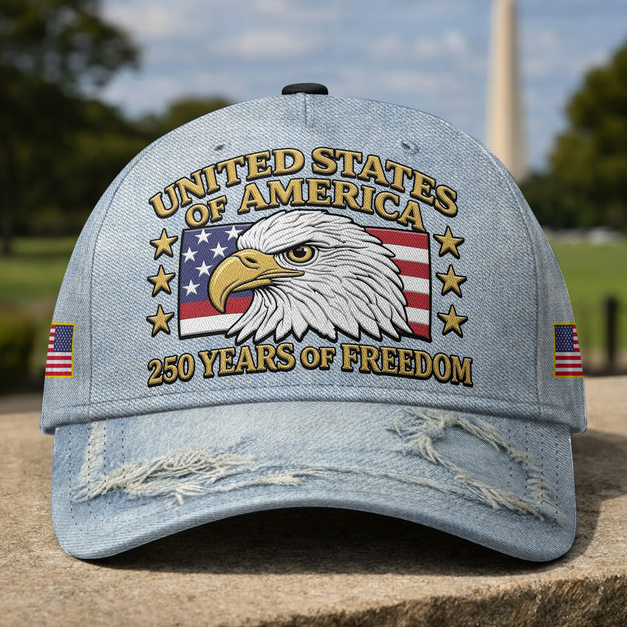 Premium America 250th Anniversary Hat VPVC020080, America 250th Cap, America 250th Birthday, Best Gifts On Independence Day, Veterans Day