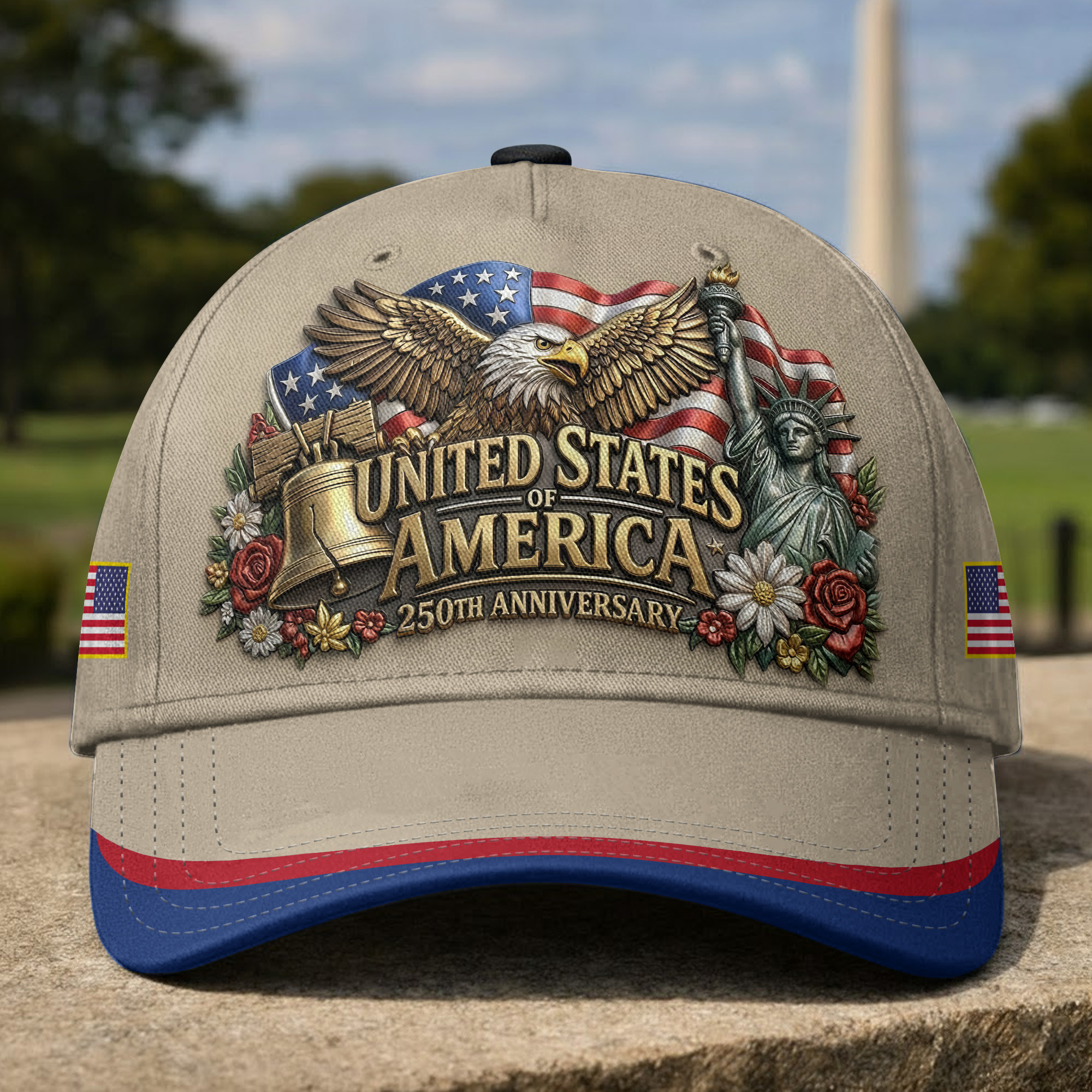 Premium America 250th Anniversary Hat VPVC020084, America 250th Cap, America 250th Birthday, Best Gifts On Independence Day, Veterans Day