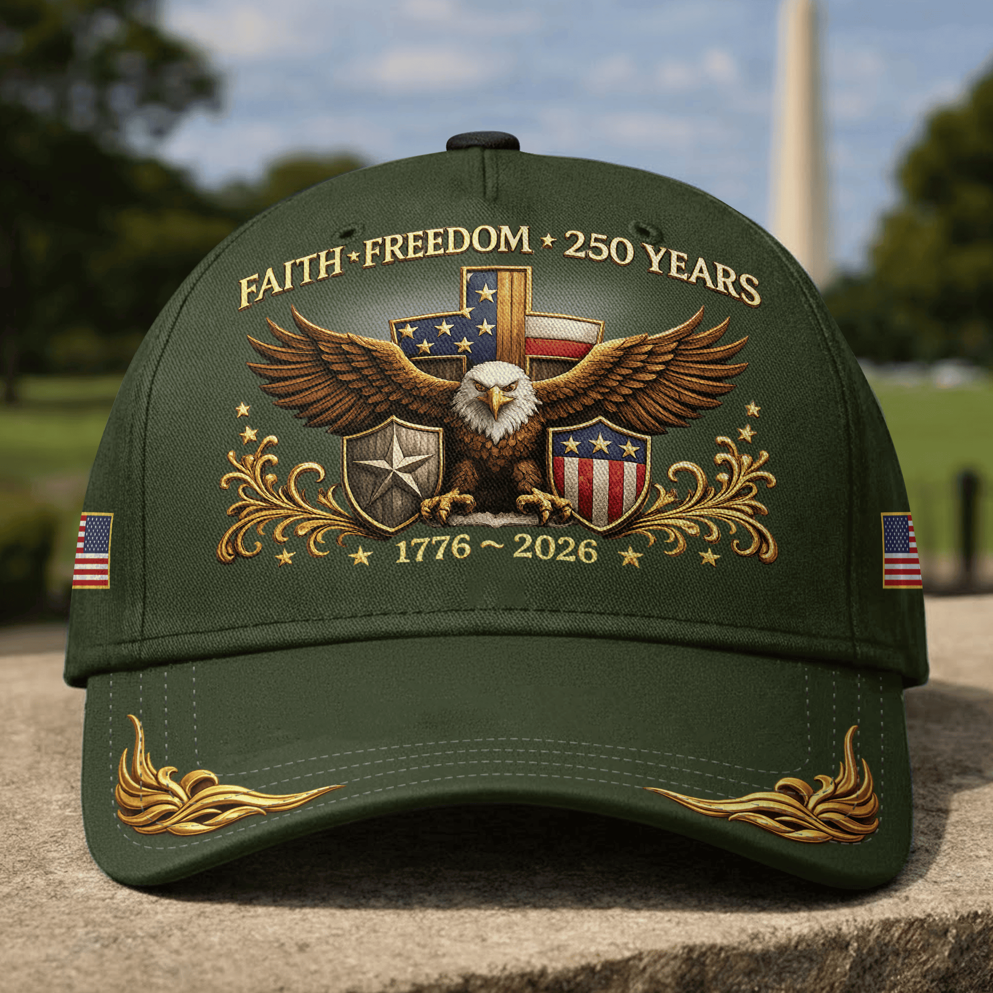 Premium America 250th Anniversary Hat VPVC020105, America 250th Cap, America 250th Birthday, Best Gifts On Independence Day, Veterans Day