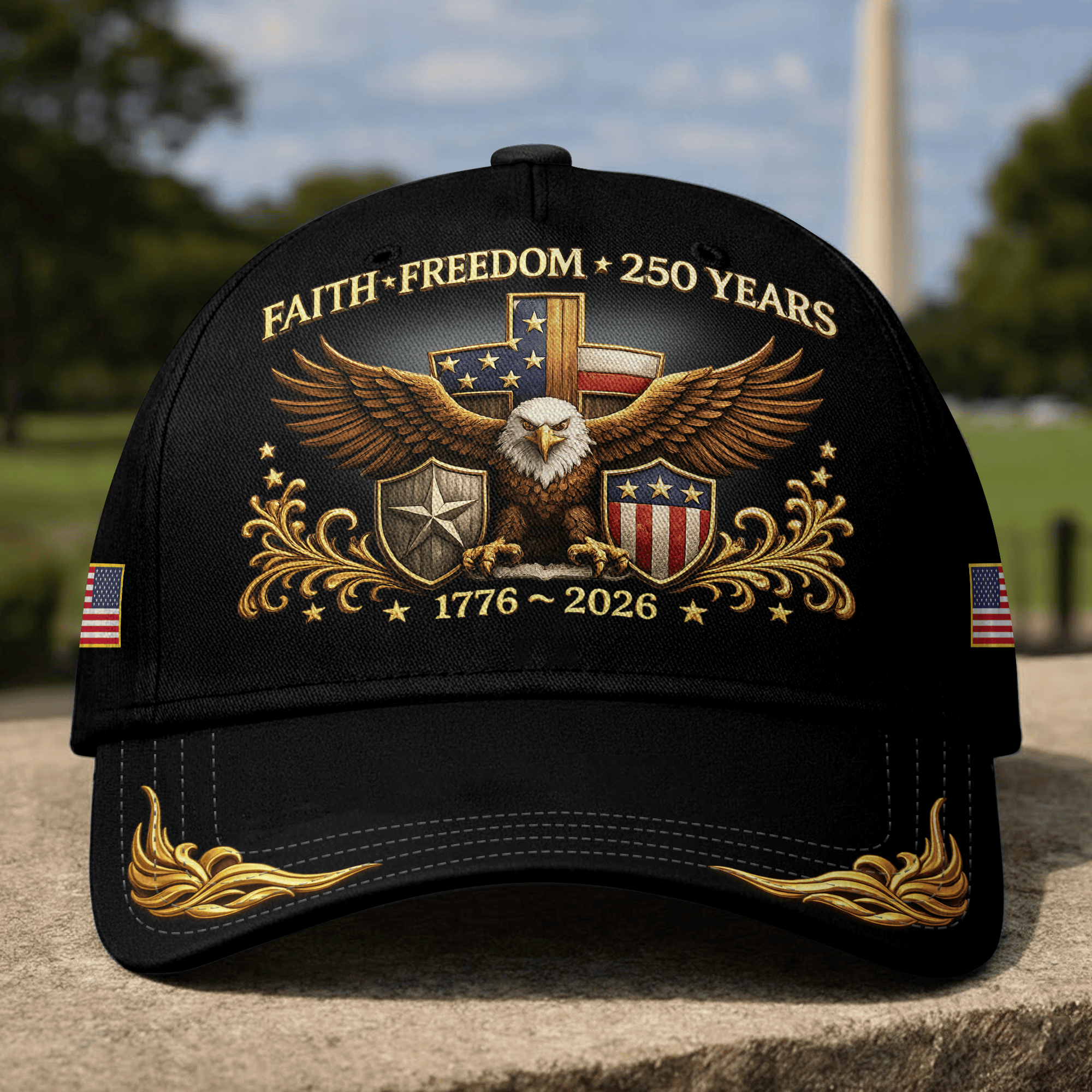 Premium America 250th Anniversary Hat VPVC020106, America 250th Cap, America 250th Birthday, Best Gifts On Independence Day, Veterans Day