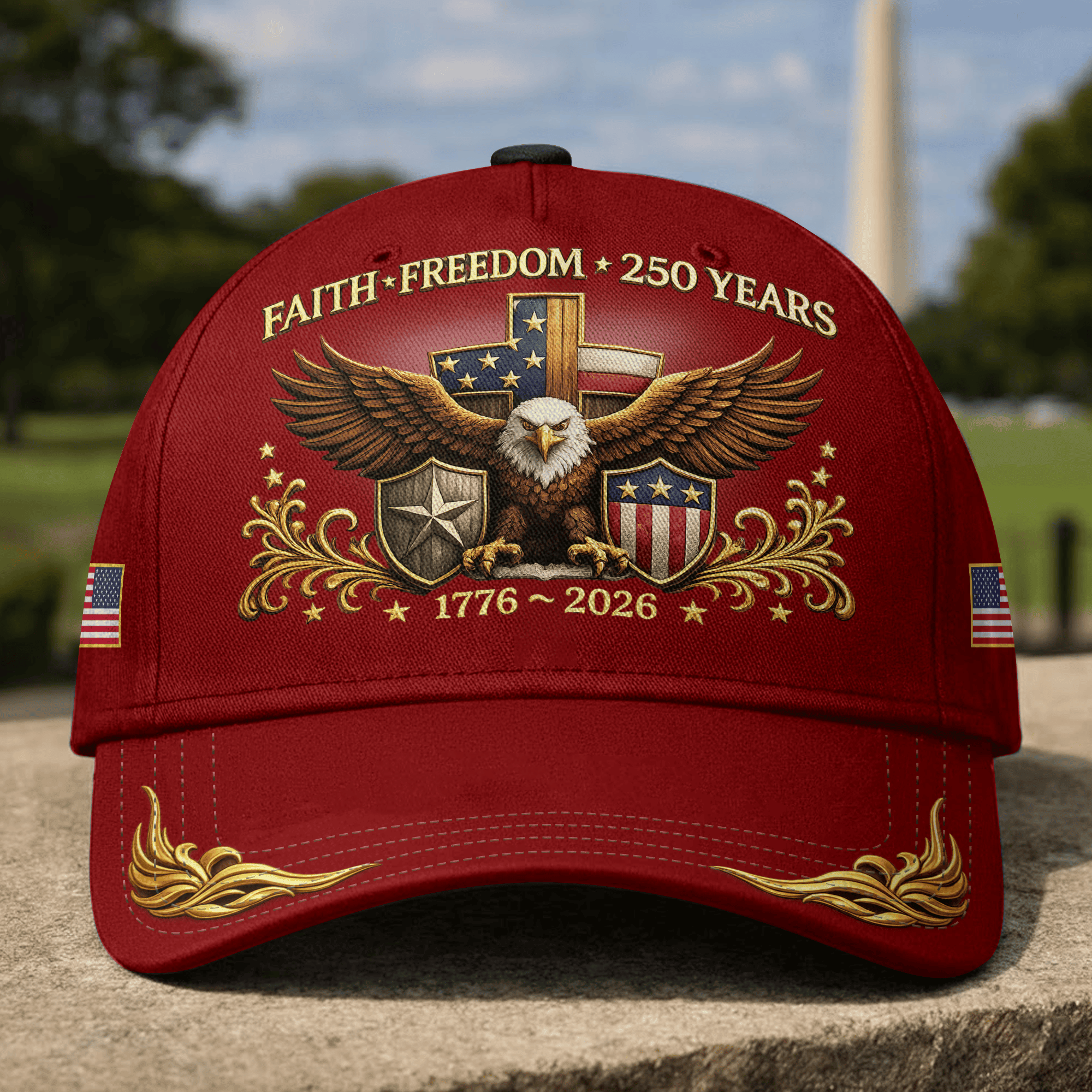 Premium America 250th Anniversary Hat VPVC020107, America 250th Cap, America 250th Birthday, Best Gifts On Independence Day, Veterans Day