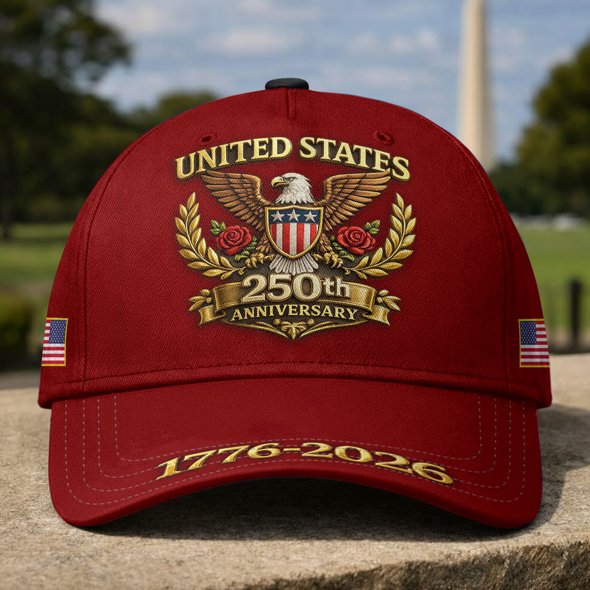 Premium America 250th Anniversary Hat VPVC020113, America 250th Cap, America 250th Birthday, Best Gifts On Independence Day, Veterans Day