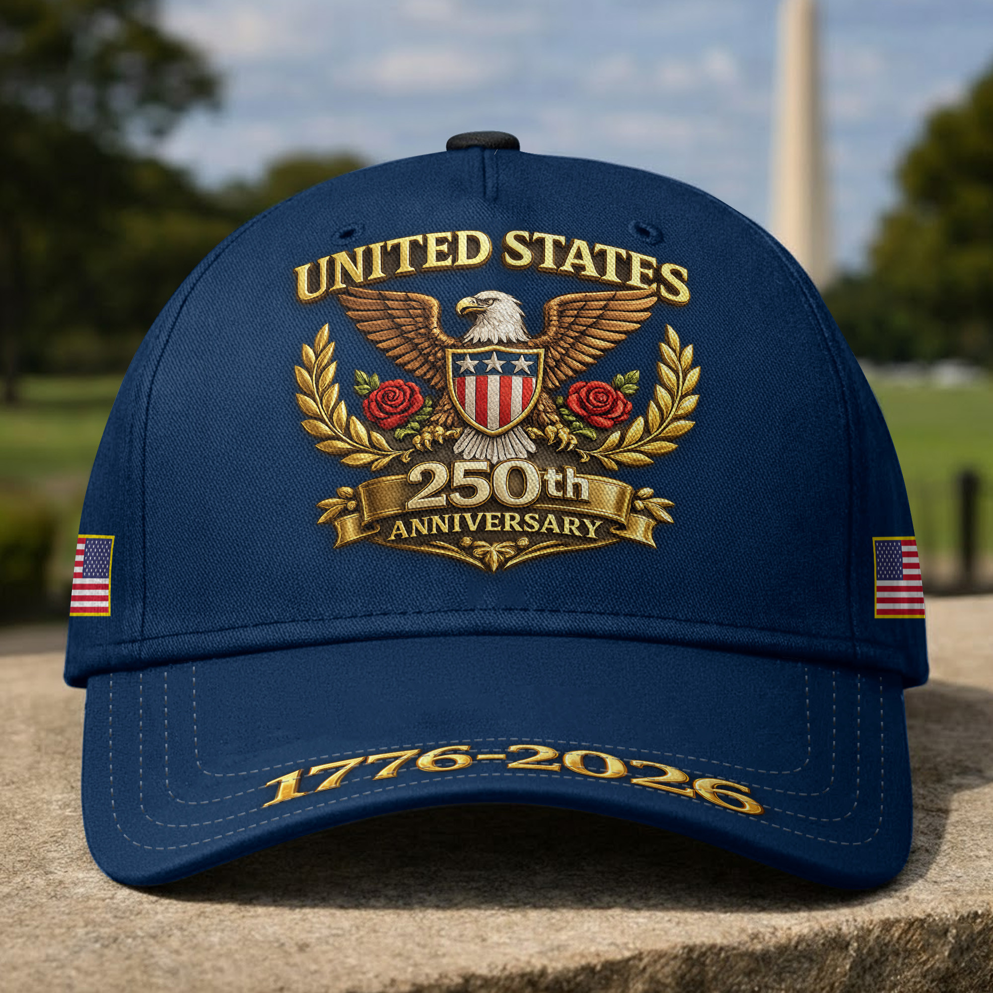 Premium America 250th Anniversary Hat VPVC020114, America 250th Cap, America 250th Birthday, Best Gifts On Independence Day, Veterans Day