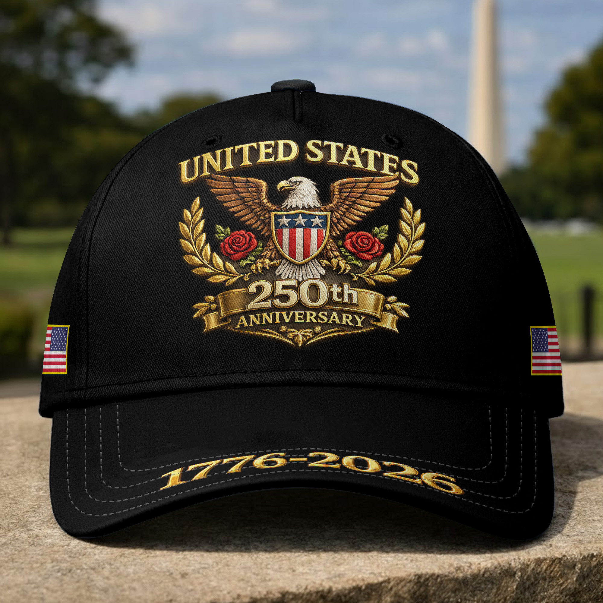 Premium America 250th Anniversary Hat VPVC020115, America 250th Cap, America 250th Birthday, Best Gifts On Independence Day, Veterans Day