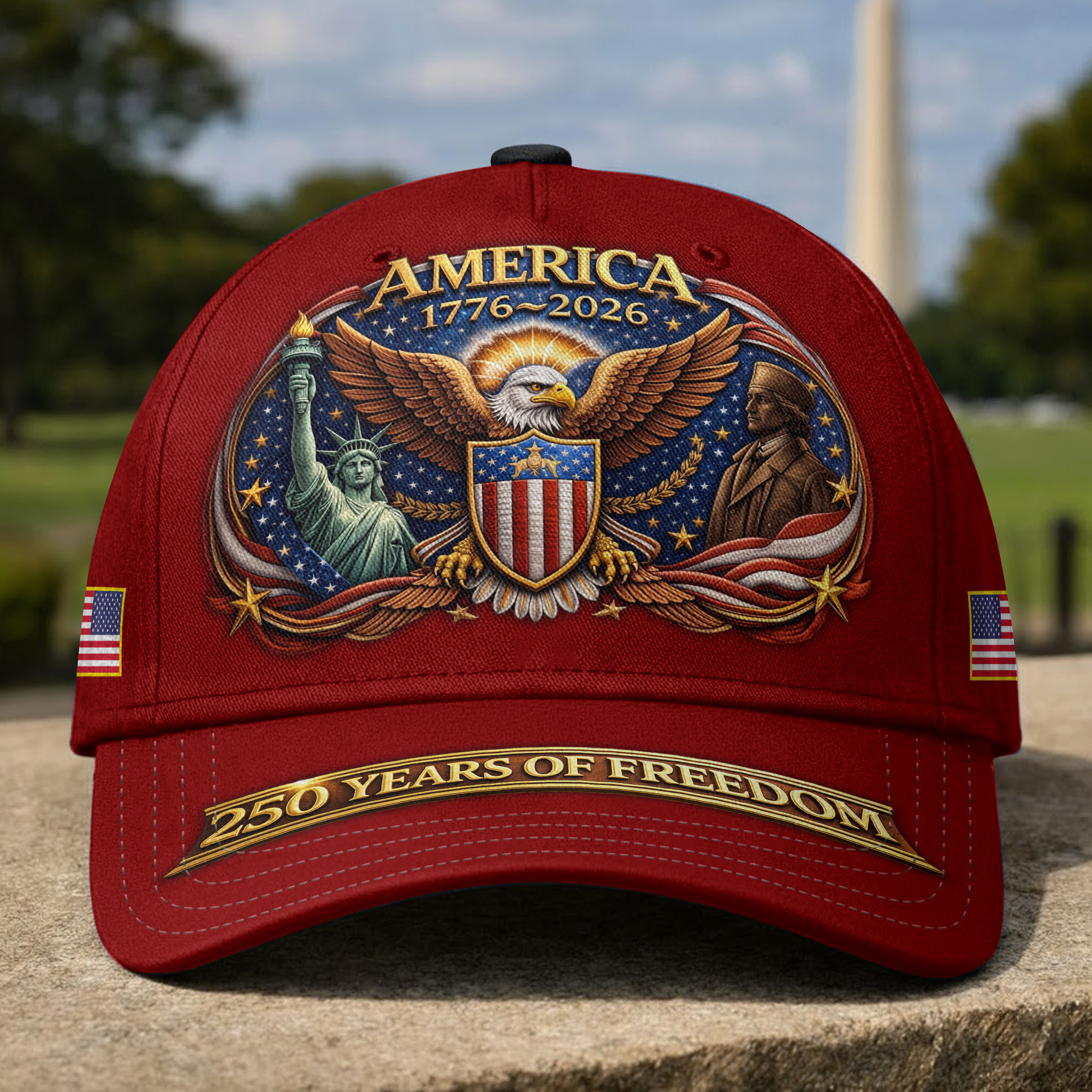 Premium America 250th Anniversary Hat VPVC020121, America 250th Cap, America 250th Birthday, Best Gifts On Independence Day, Veterans Day