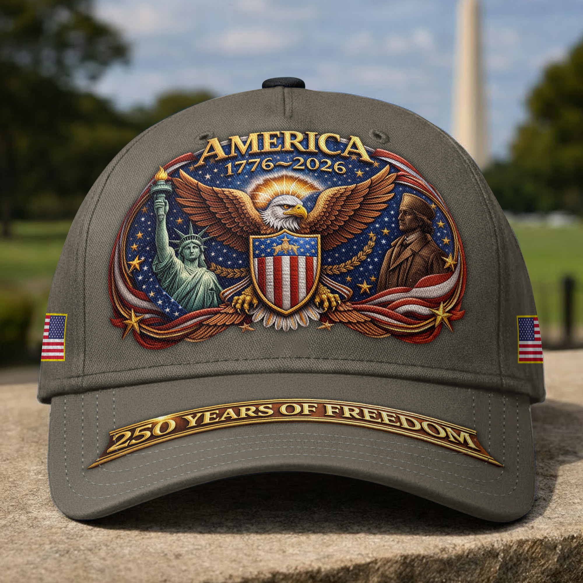 Premium America 250th Anniversary Hat VPVC020122, America 250th Cap, America 250th Birthday, Best Gifts On Independence Day, Veterans Day