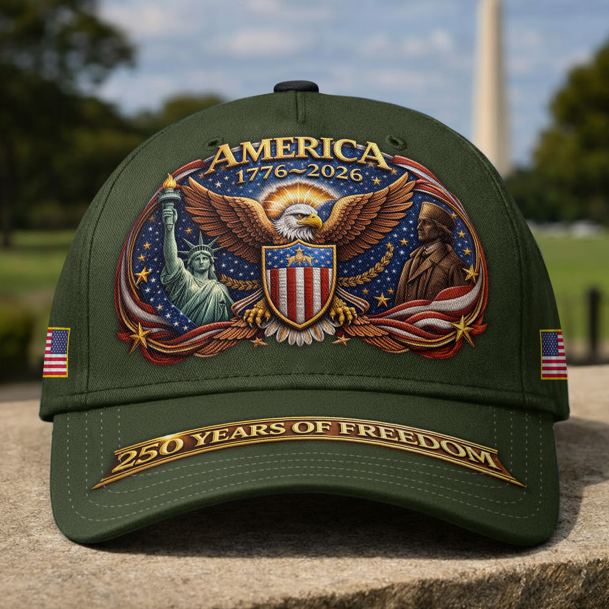 Premium America 250th Anniversary Hat VPVC020124, America 250th Cap, America 250th Birthday, Best Gifts On Independence Day, Veterans Day