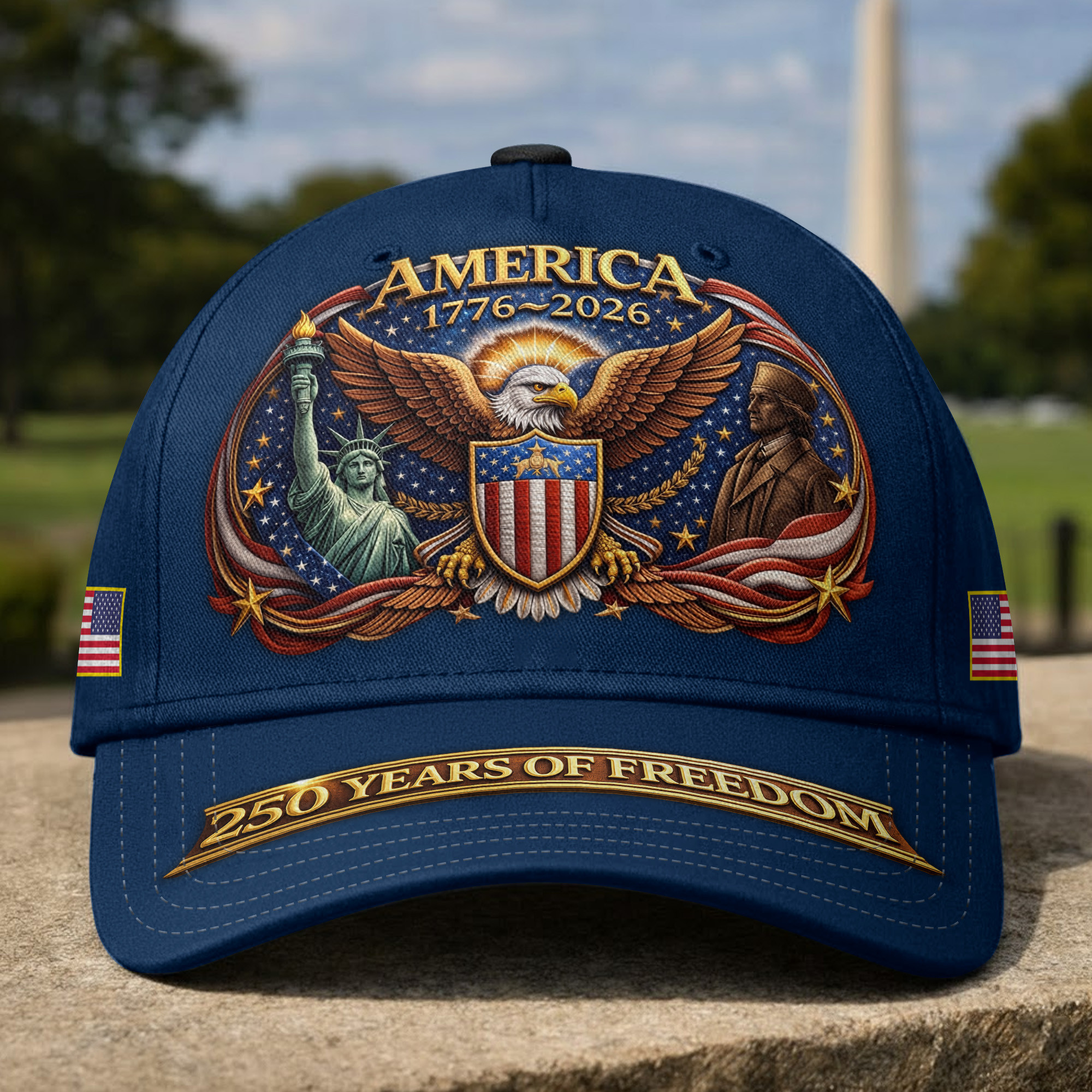 Premium America 250th Anniversary Hat VPVC020125, America 250th Cap, America 250th Birthday, Best Gifts On Independence Day, Veterans Day