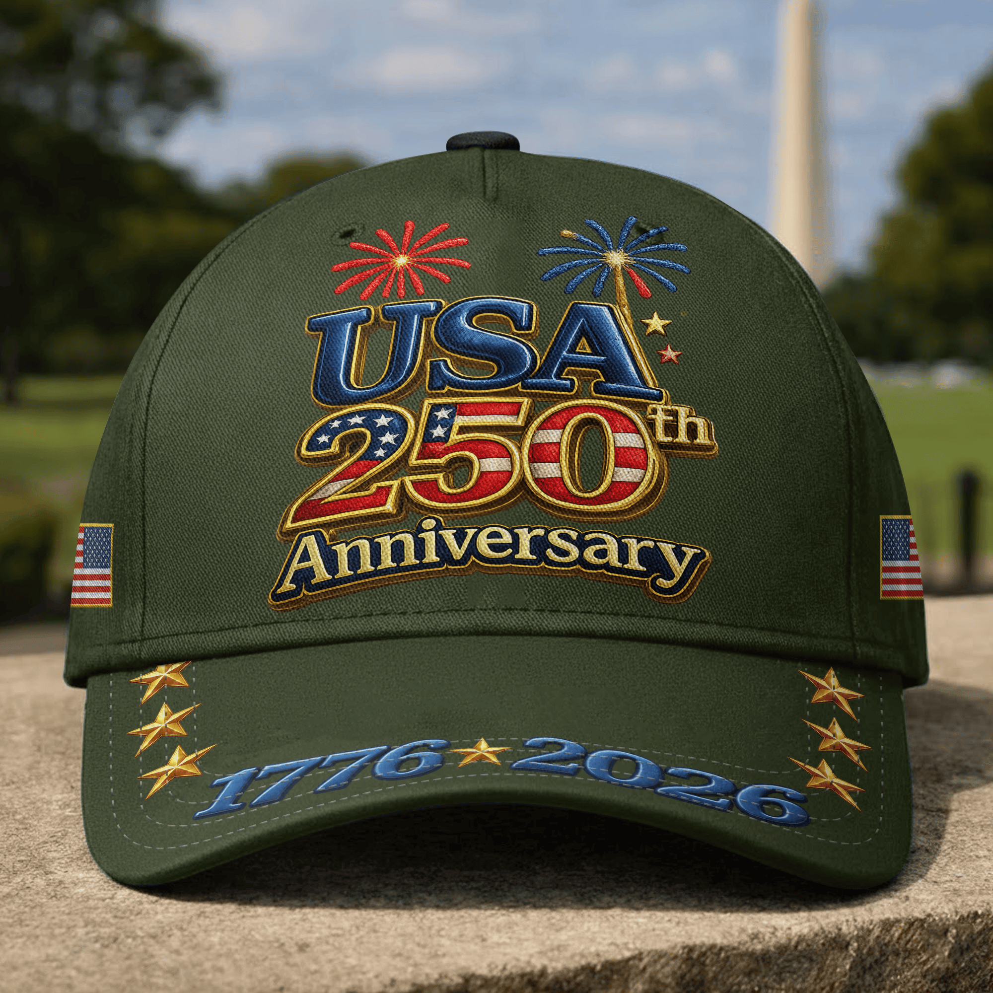 Premium America 250th Anniversary Hat VPVC020188, America 250th Cap, America 250th Birthday, Best Gifts On Independence Day, Veterans Day