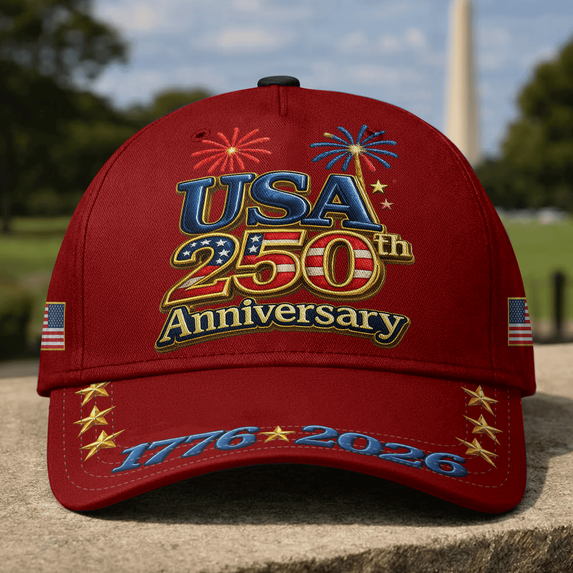 Premium America 250th Anniversary Hat VPVC020190, America 250th Cap, America 250th Birthday, Best Gifts On Independence Day, Veterans Day