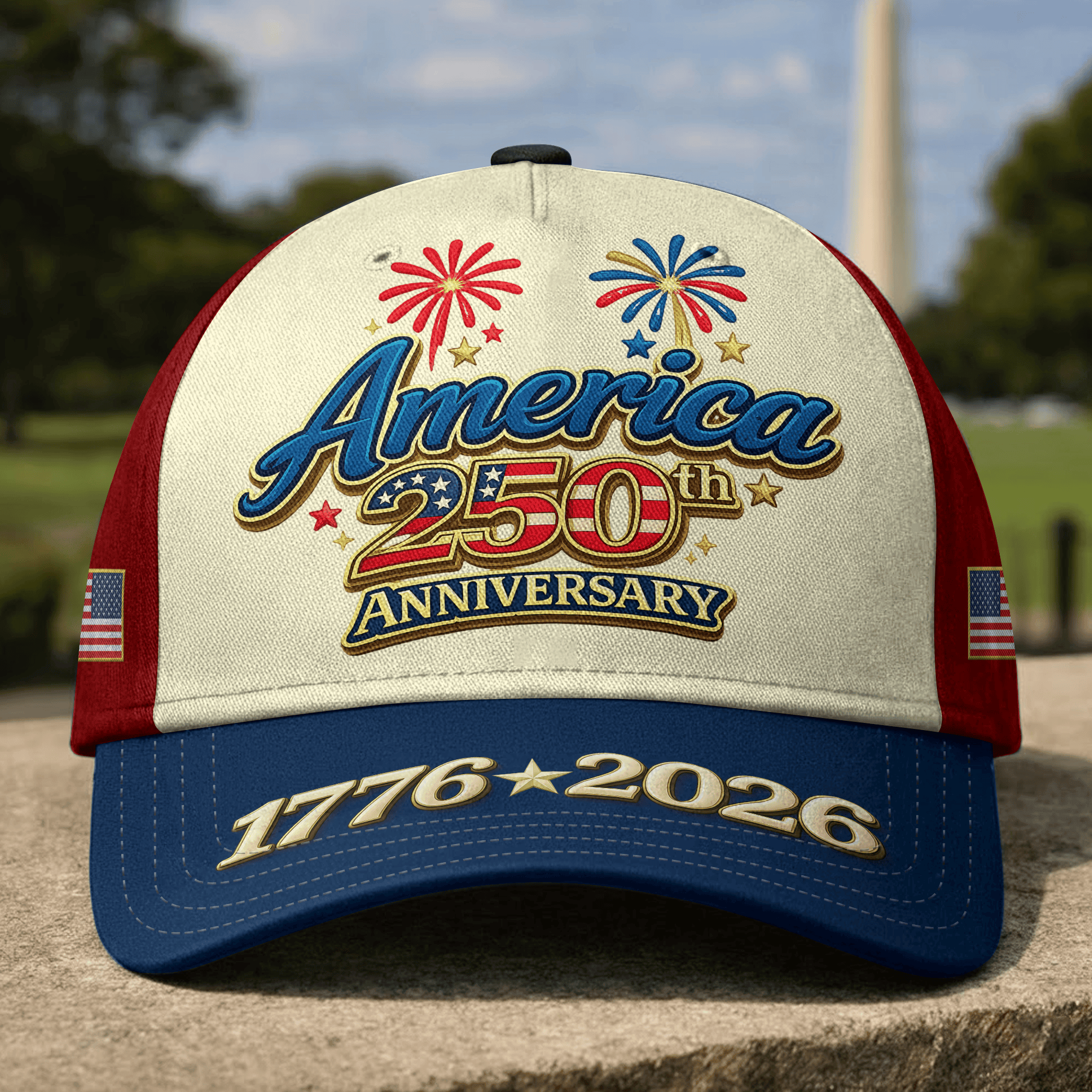Premium America 250th Anniversary Hat VPVC020195, America 250th Cap, America 250th Birthday, Best Gifts On Independence Day, Veterans Day