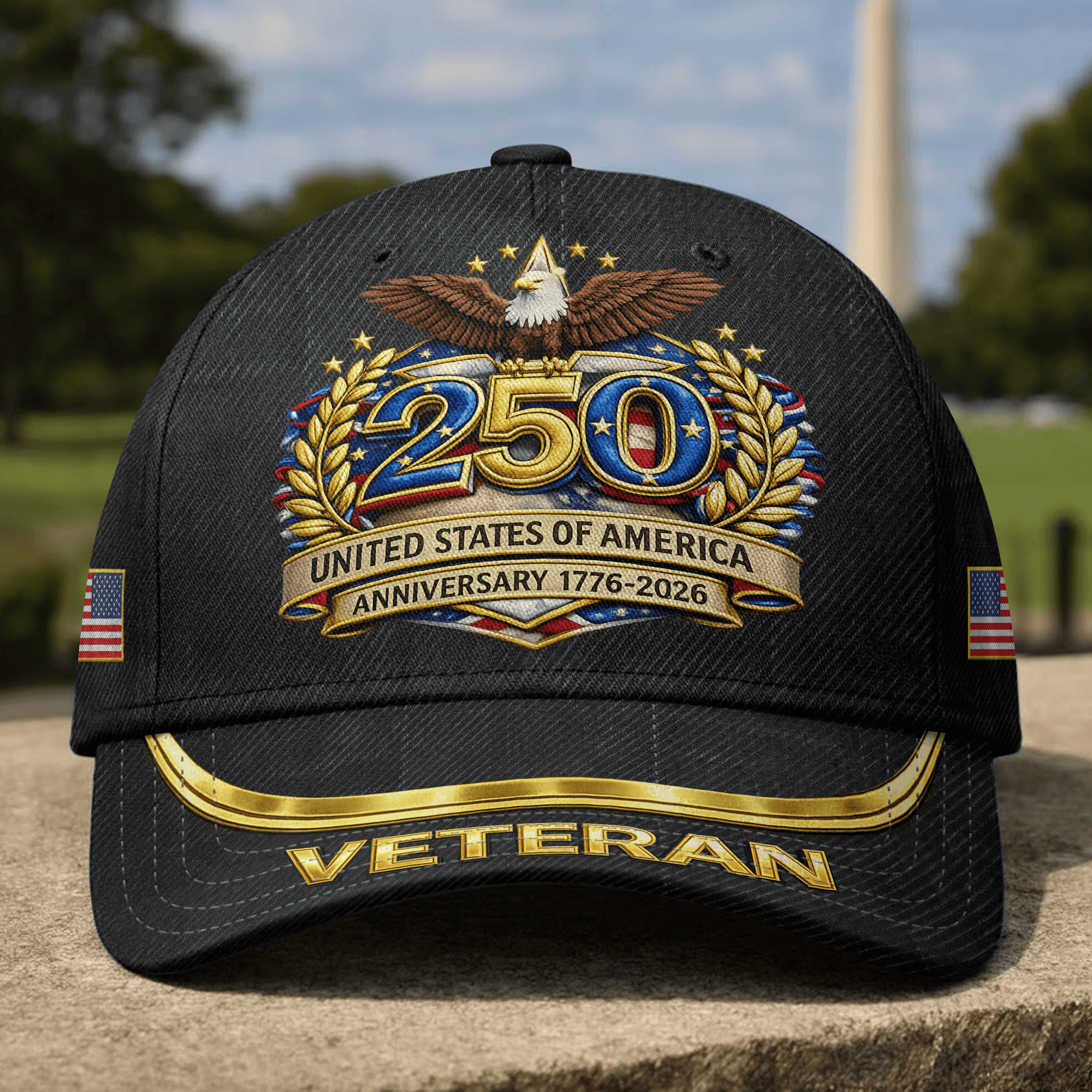 Premium America 250th Anniversary Hat VPVC020196, America 250th Cap, America 250th Birthday, Best Gifts On Independence Day, Veterans Day