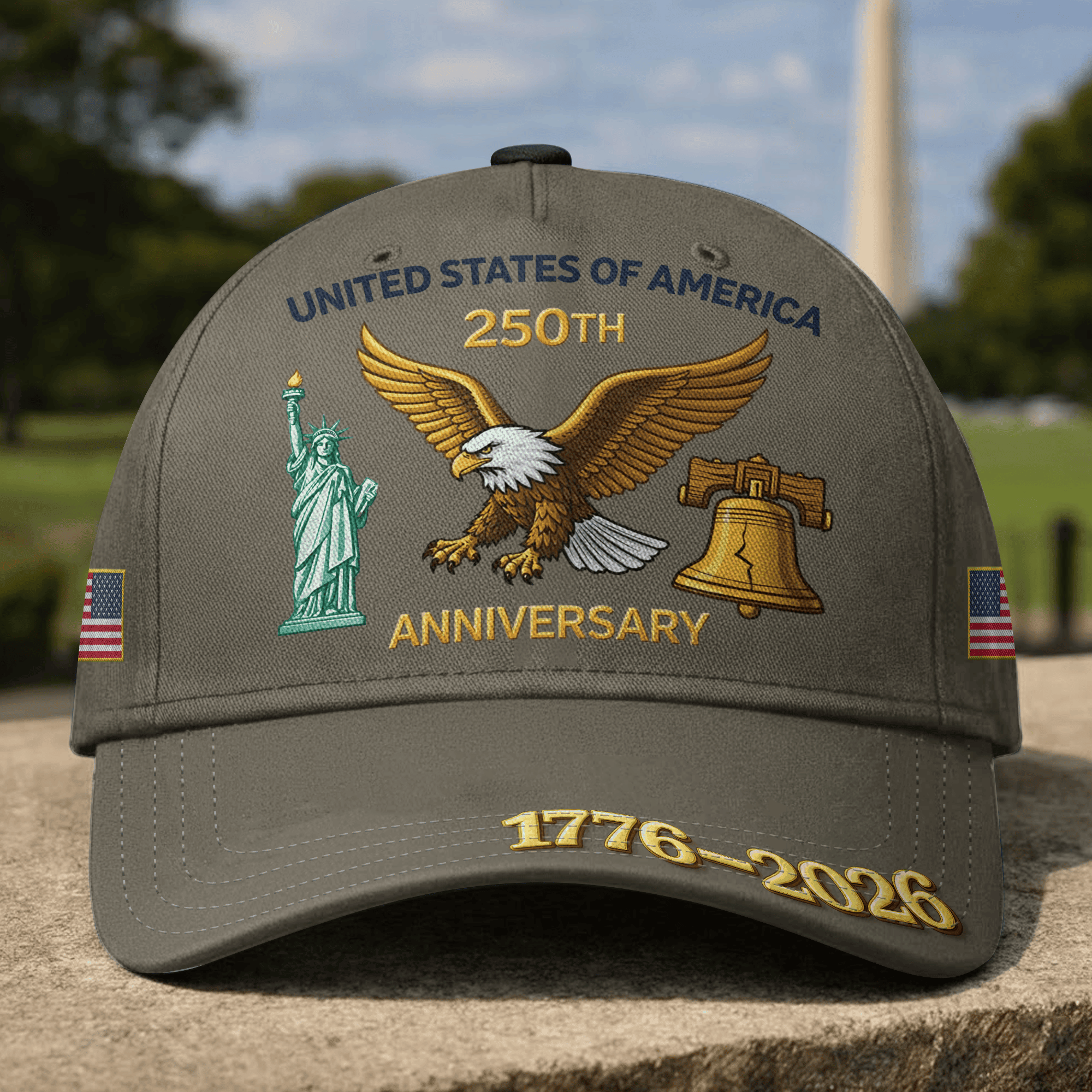 Premium America 250th Anniversary Hat VPVC020201, America 250th Cap, America 250th Birthday, Best Gifts On Independence Day, Veterans Day