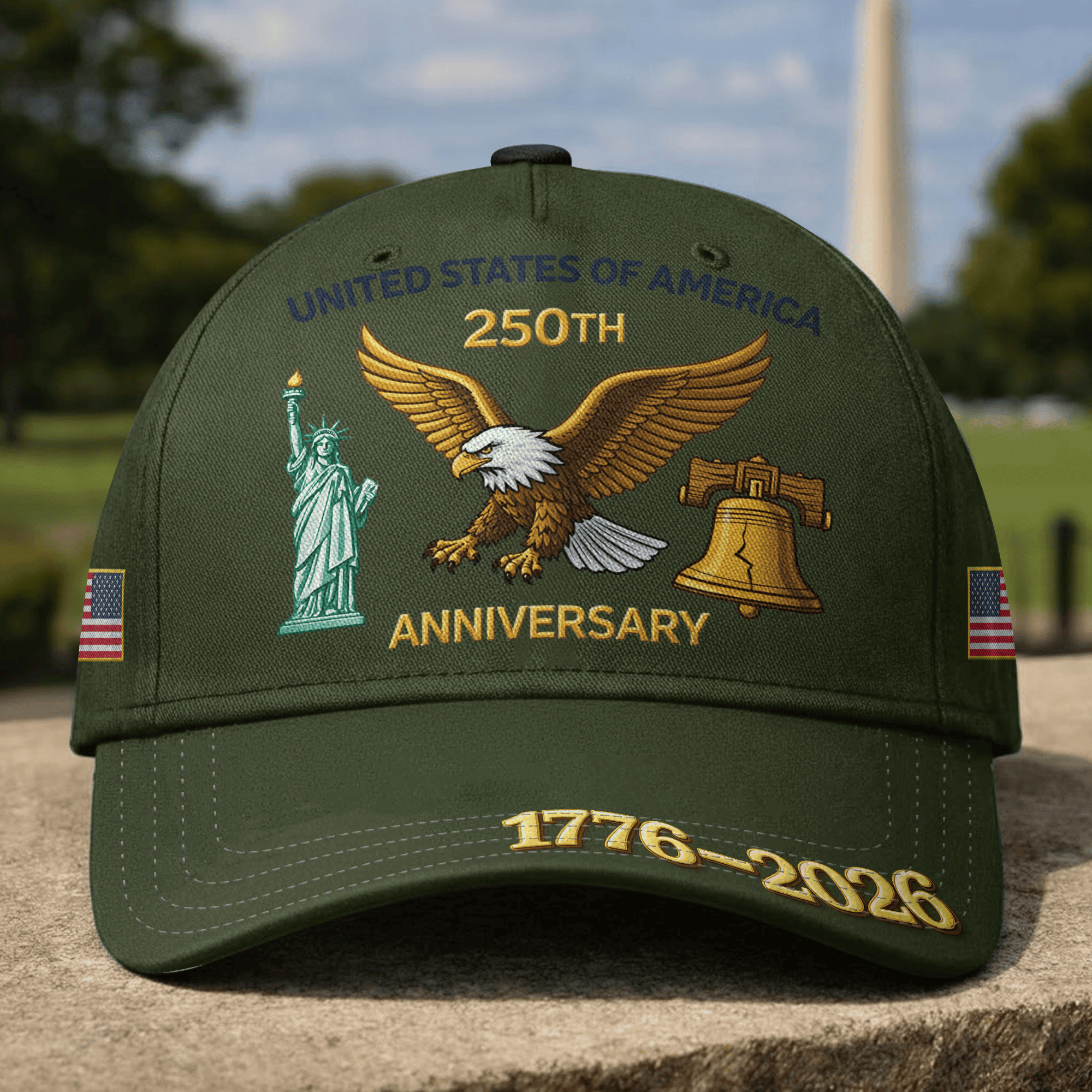 Premium America 250th Anniversary Hat VPVC020202, America 250th Cap, America 250th Birthday, Best Gifts On Independence Day, Veterans Day