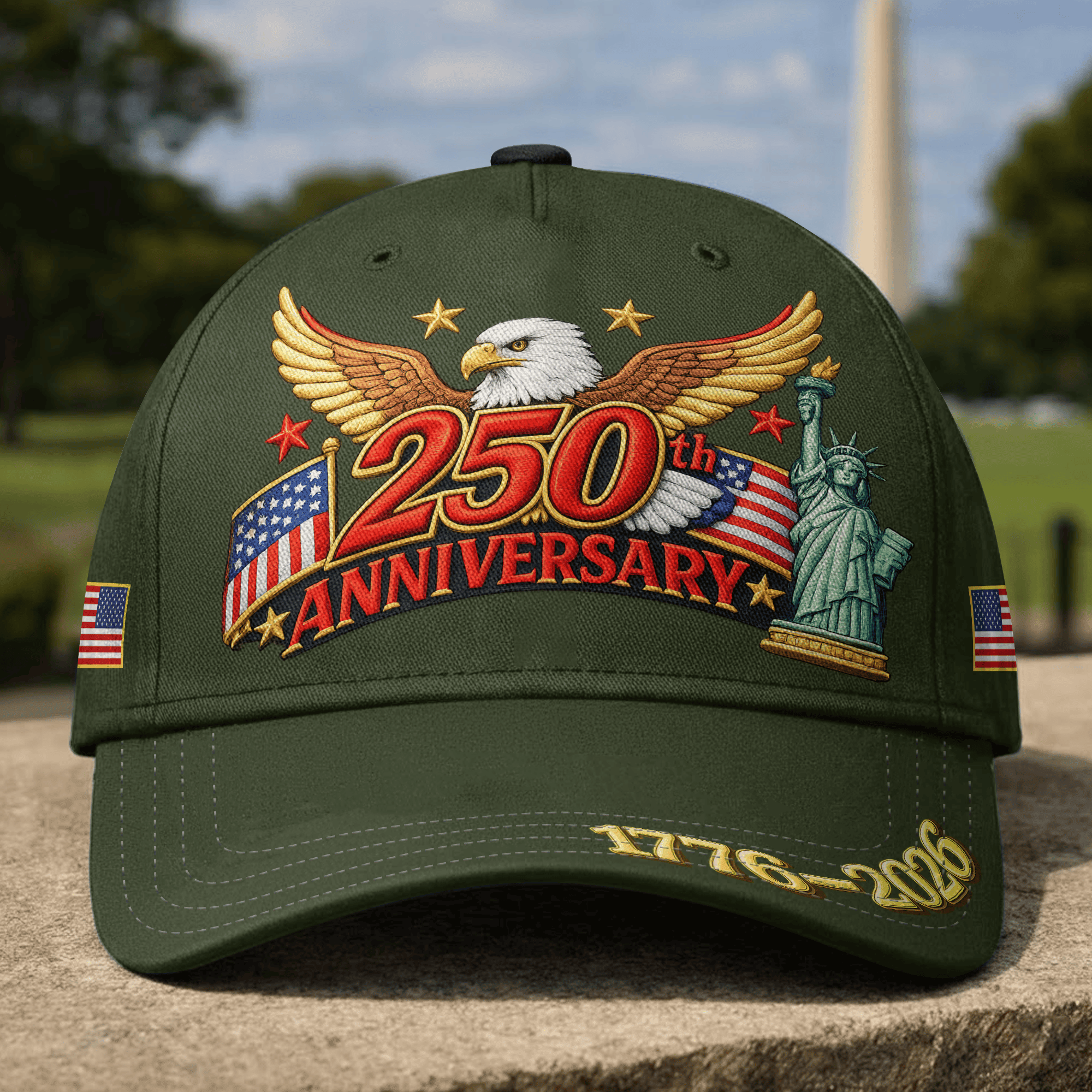 Premium America 250th Anniversary Hat VPVC020204, America 250th Cap, America 250th Birthday, Best Gifts On Independence Day, Veterans Day