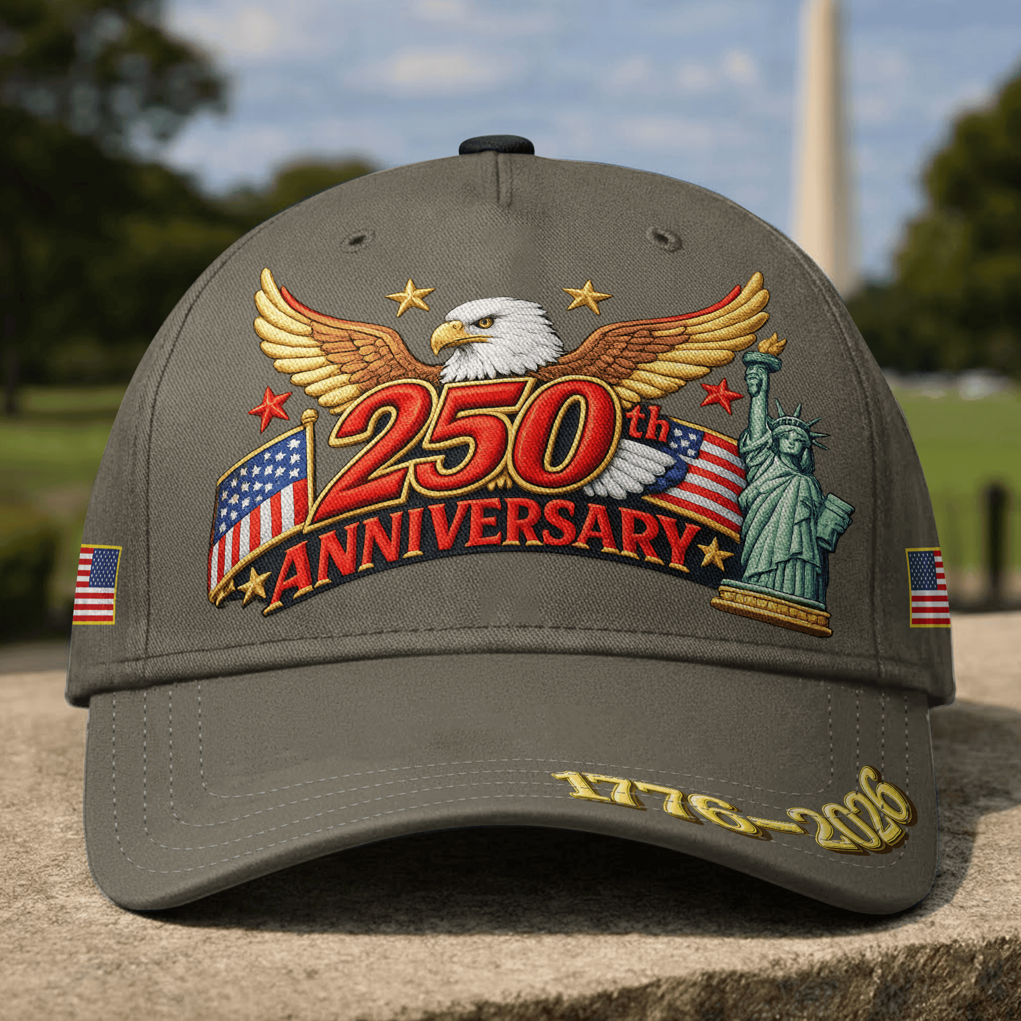 Premium America 250th Anniversary Hat VPVC020205, America 250th Cap, America 250th Birthday, Best Gifts On Independence Day, Veterans Day