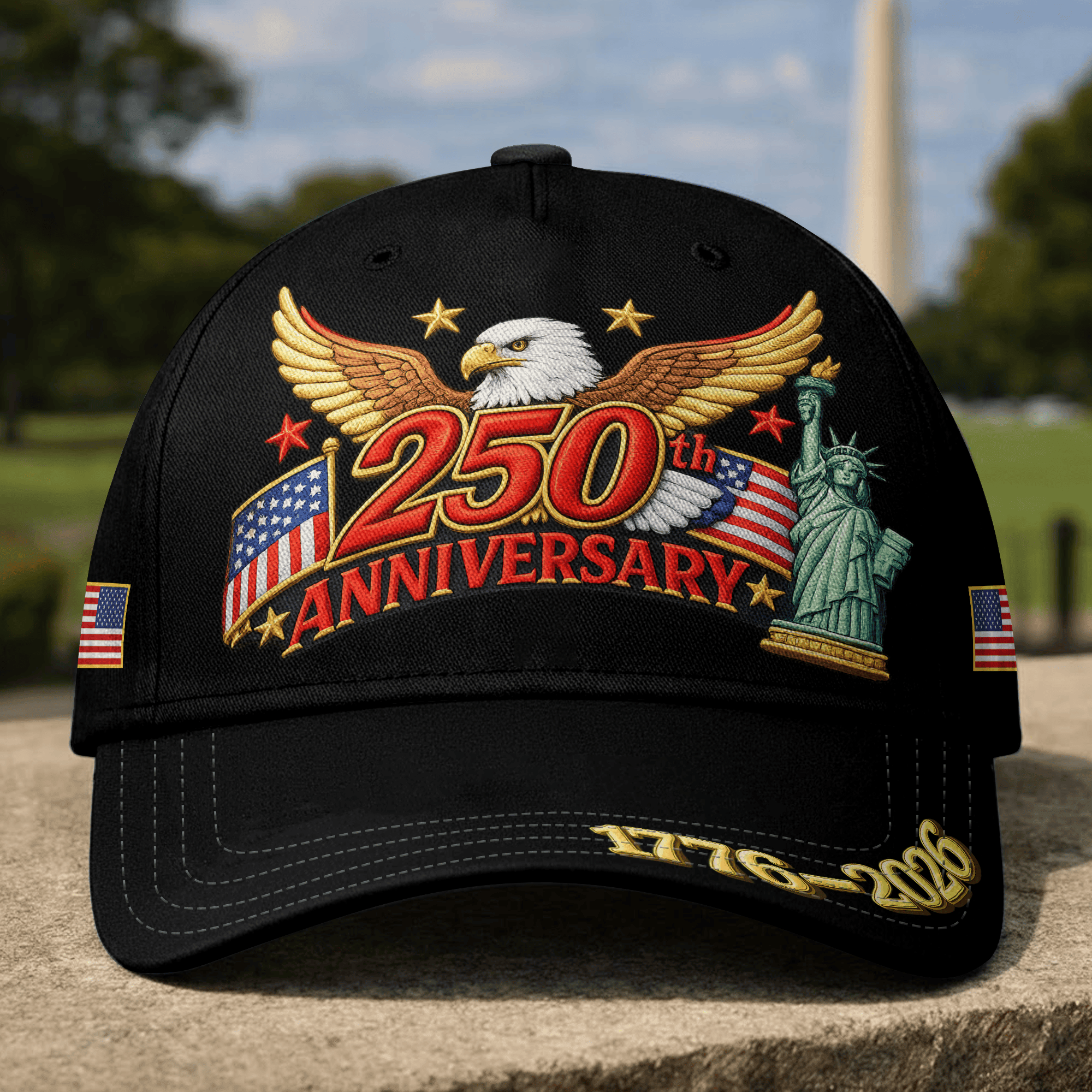 Premium America 250th Anniversary Hat VPVC020208, America 250th Cap, America 250th Birthday, Best Gifts On Independence Day, Veterans Day