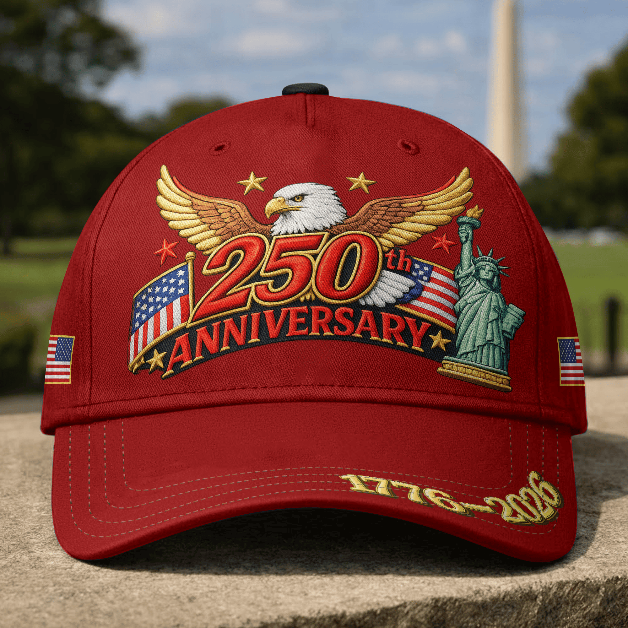 Premium America 250th Anniversary Hat VPVC020209, America 250th Cap, America 250th Birthday, Best Gifts On Independence Day, Veterans Day