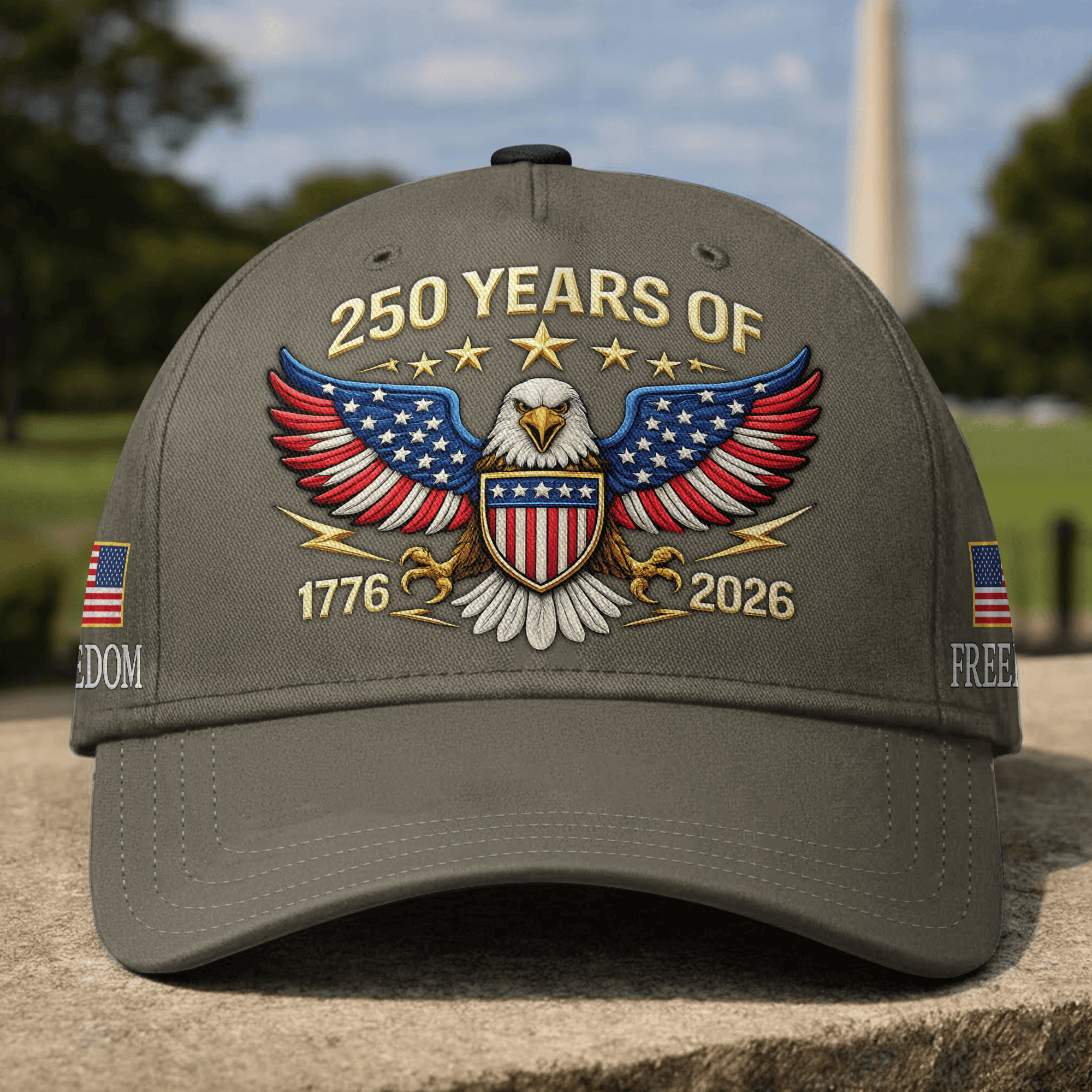 Premium America 250th Anniversary Hat VPVC020218, America 250th Cap, America 250th Birthday, Best Gifts On Independence Day, Veterans Day