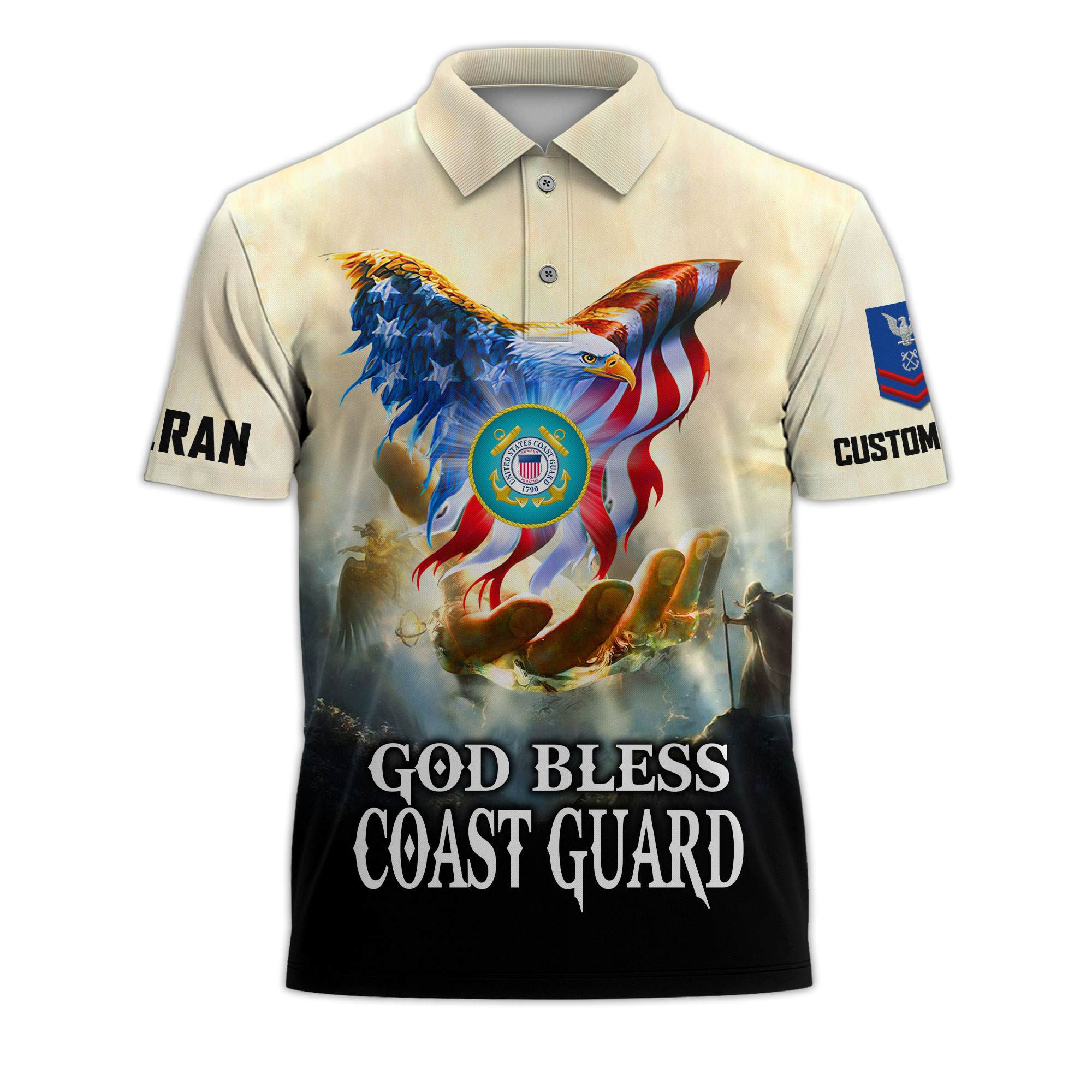 Premium USCG Custom Polo Shirt VPVC218105, Gifts For Coast Guard Veteran, Best Gifts On Father’s Day, Independence Day, Veterans Day