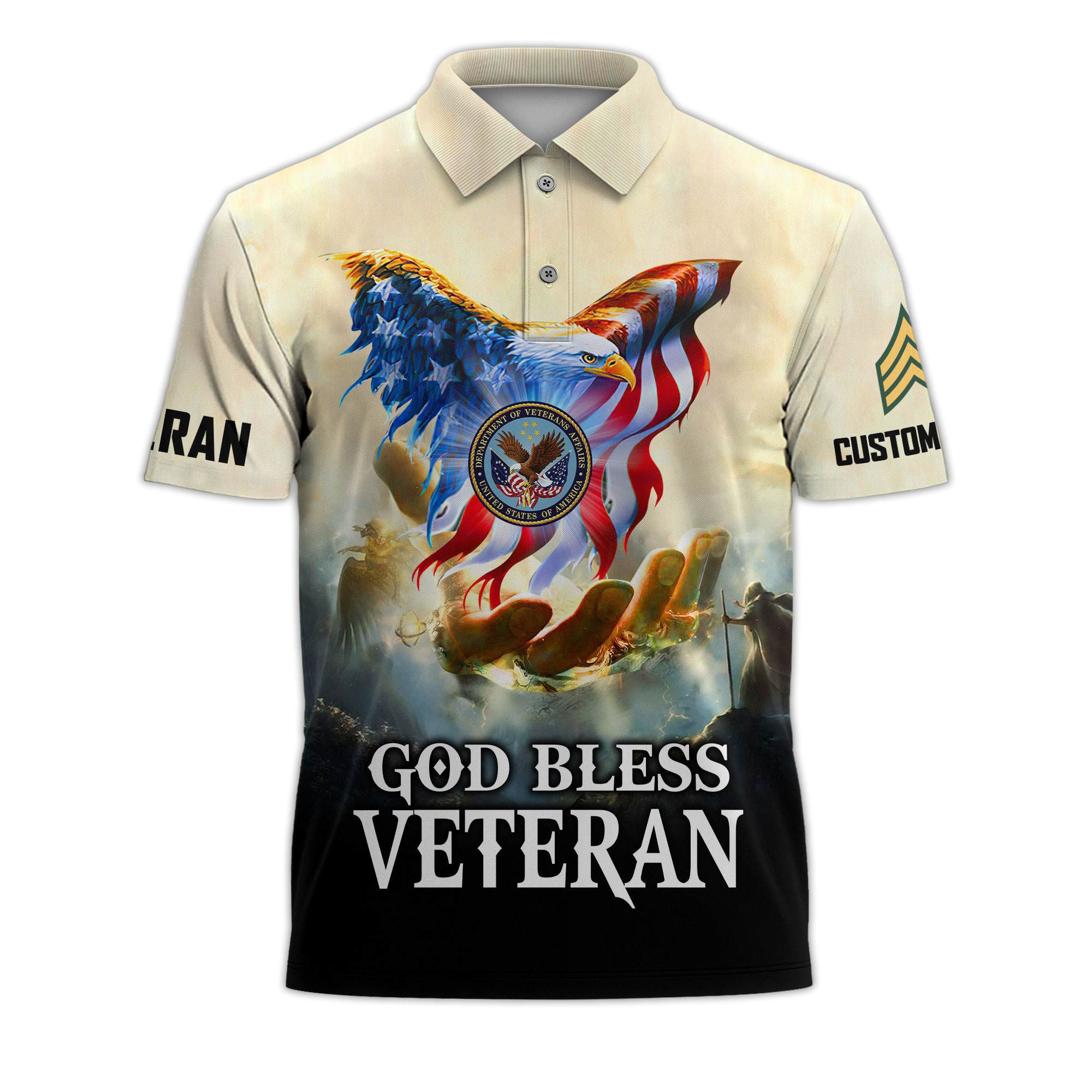 Premium US Veteran Custom Polo Shirt VPVC218107, Gifts For US Veteran, Best Gifts On Father’s Day, Independence Day, Veterans Day